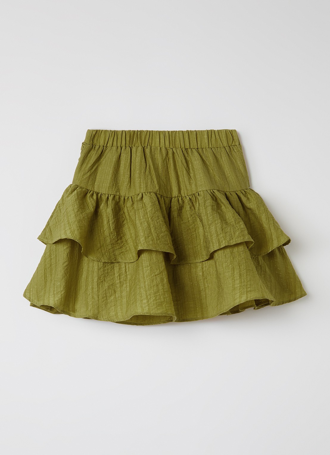 AI&KO Izzy rok met lurex - voorkant 3 mosgroen