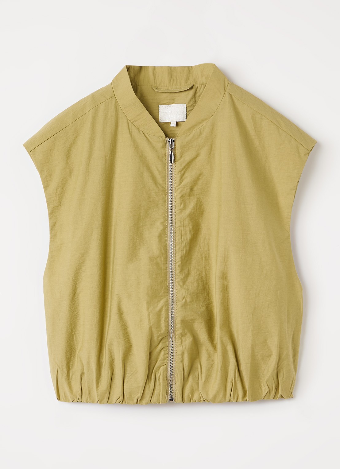 AI&KO Vanja bodywarmer met elastische band - voorkant 2 khaki