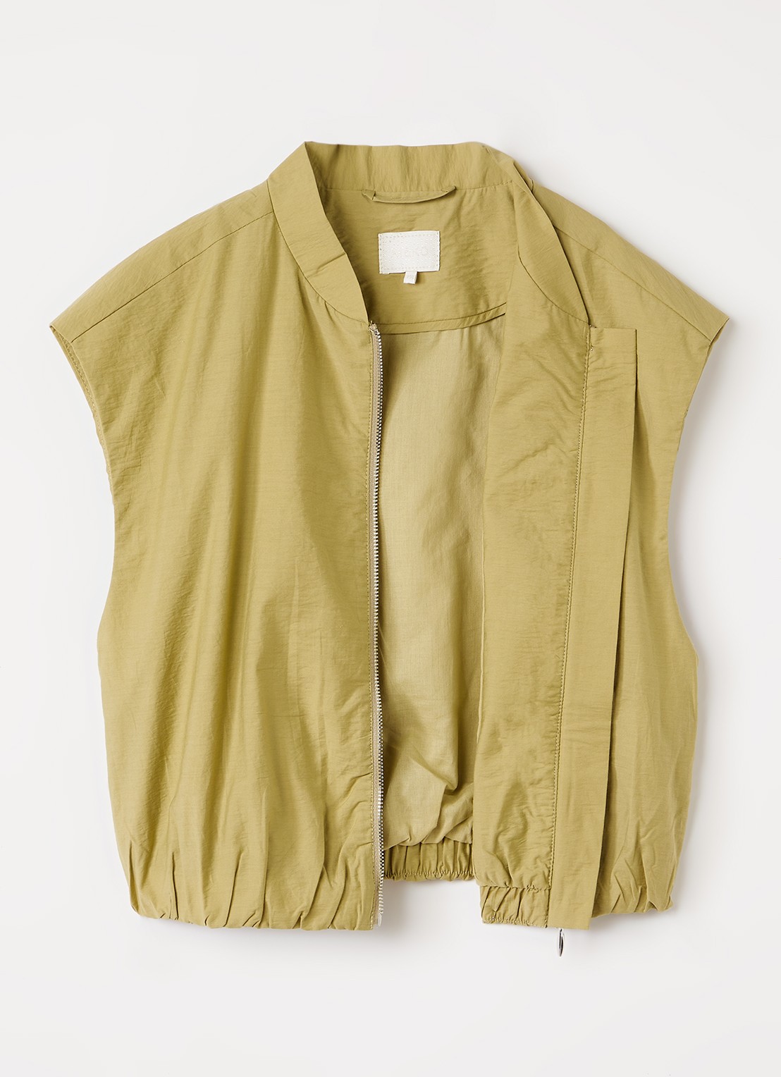 AI&KO Vanja bodywarmer met elastische band - voorkant 3 khaki