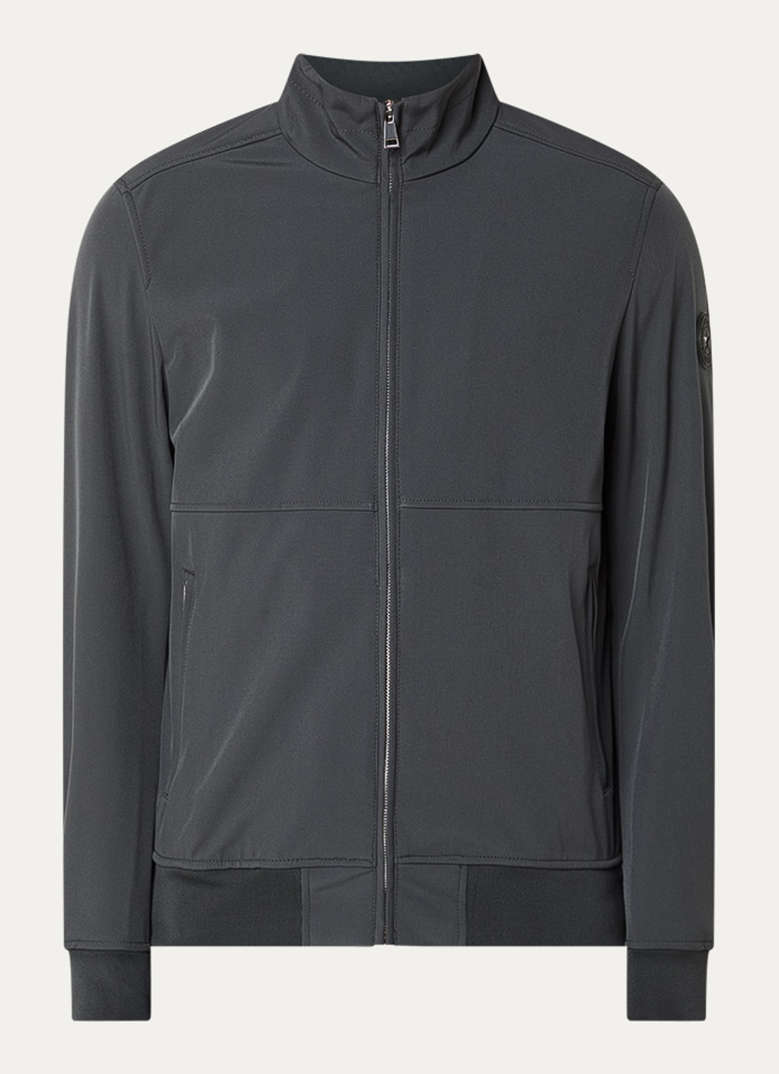 Airforce Aero softshell jack met ritszakken - voorkant 2 antraciet