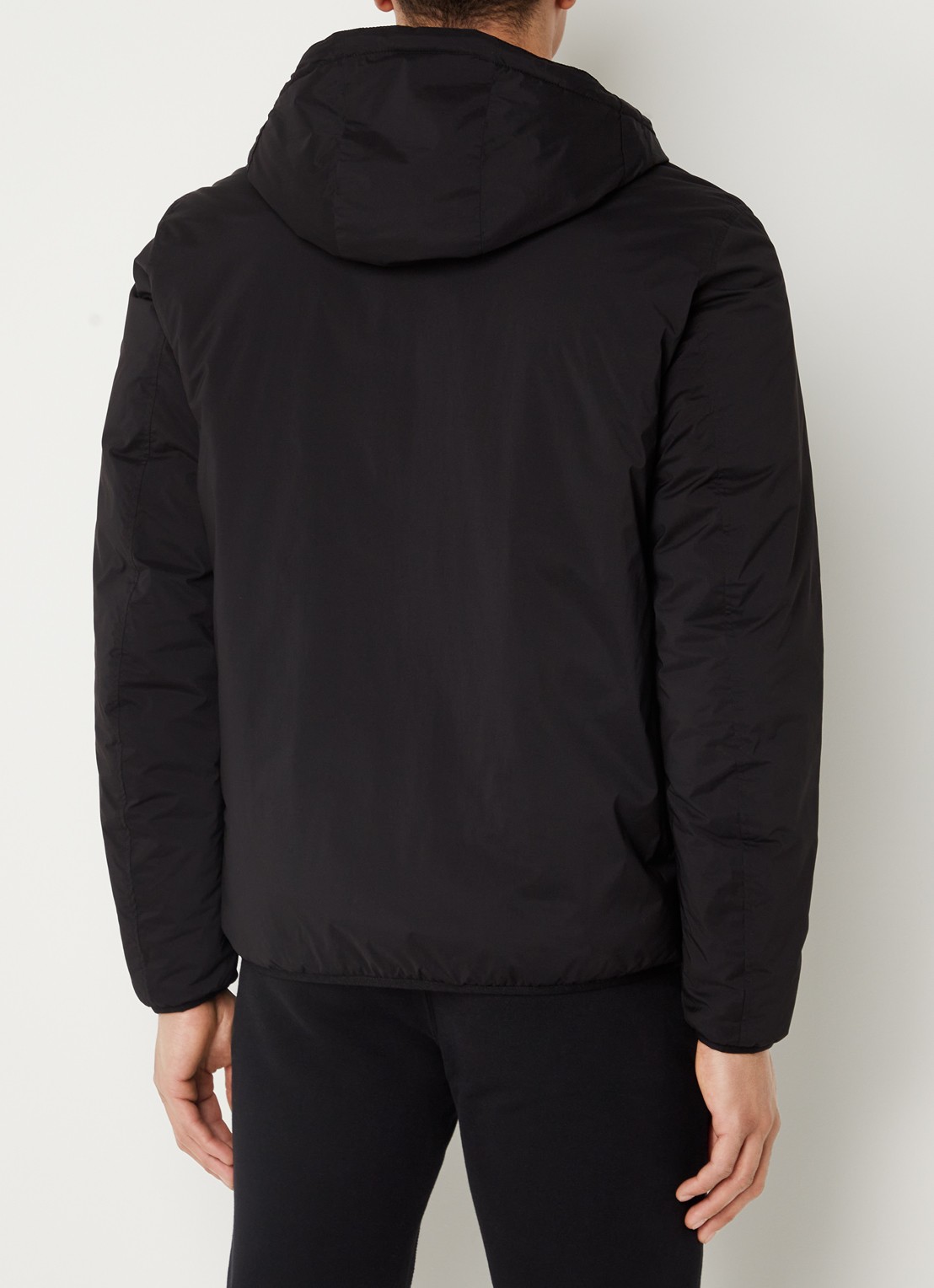 Airforce Daniel gewatteerd jack met logo - achterkant 4 zwart