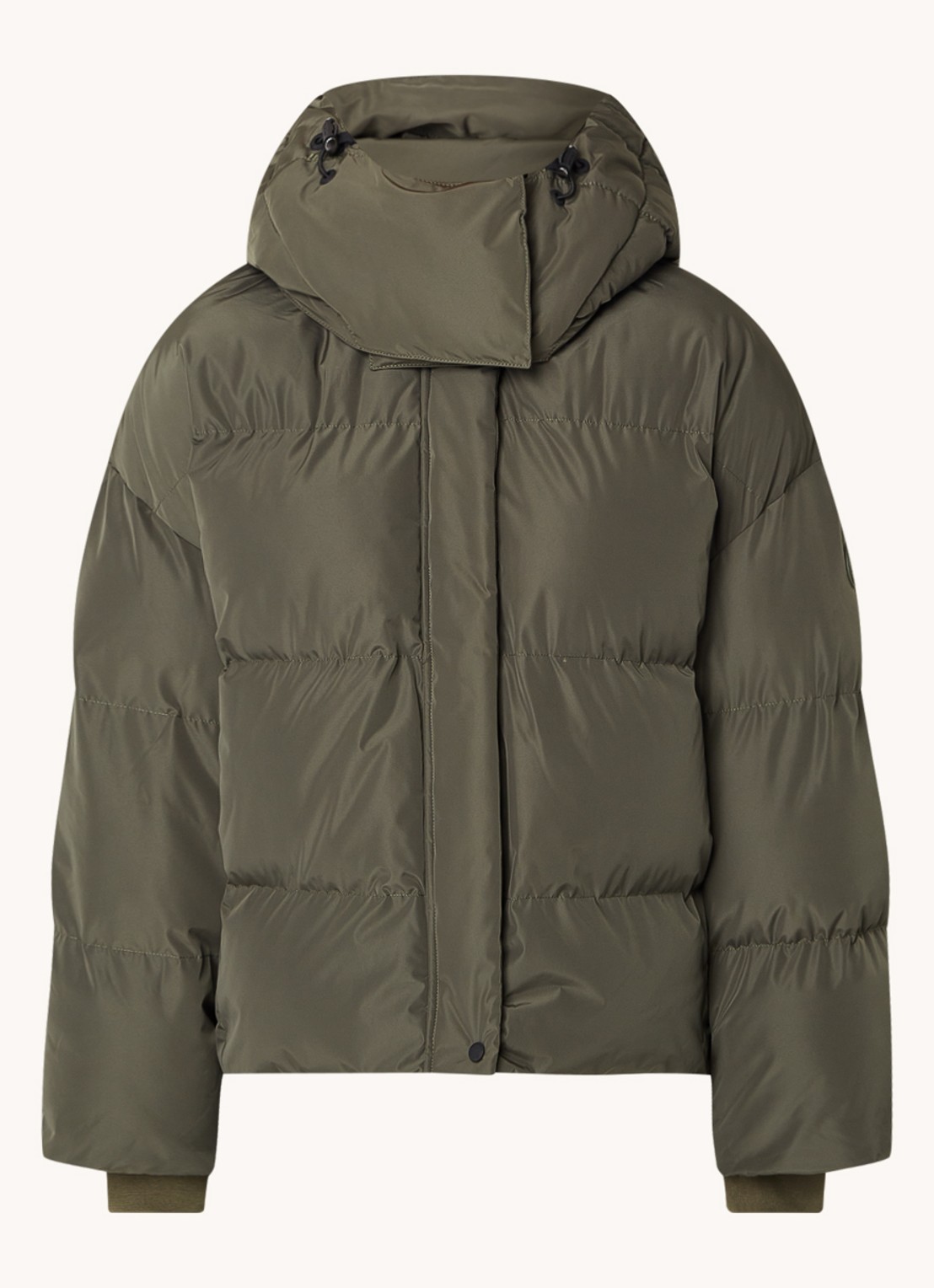 Airforce Gia puffer jack met afneembare capuchon - voorkant 2 lindegroen