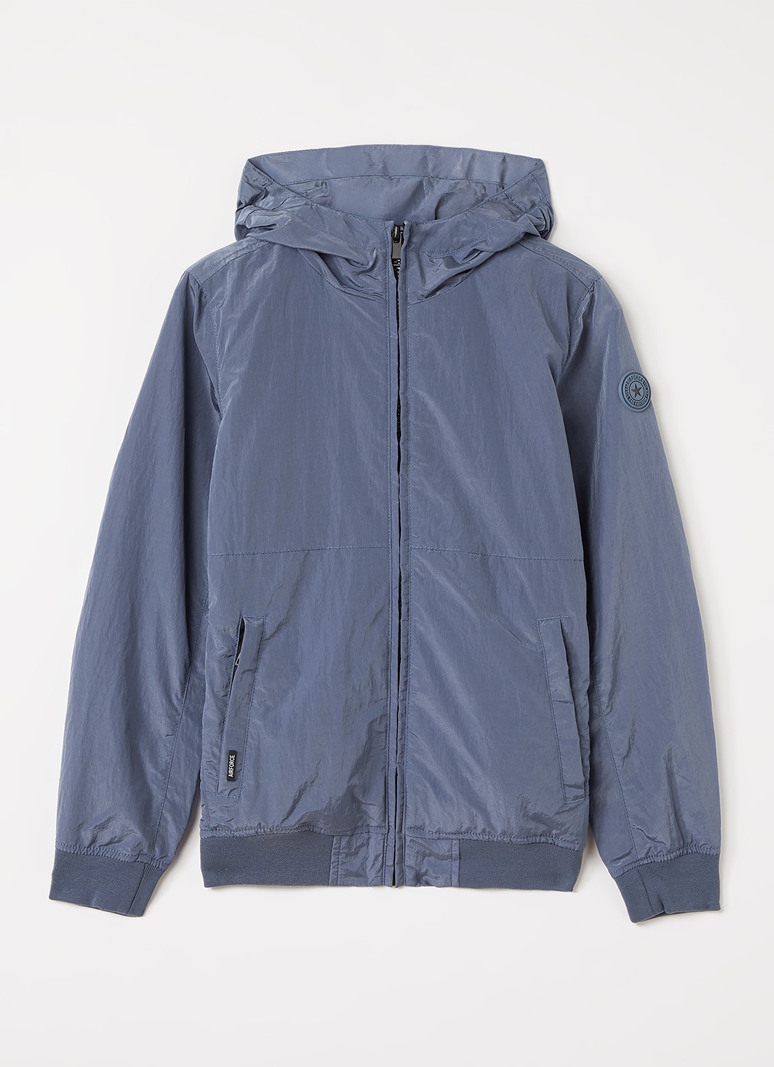 Airforce Jack met ritszakken - voorkant donkerblauw