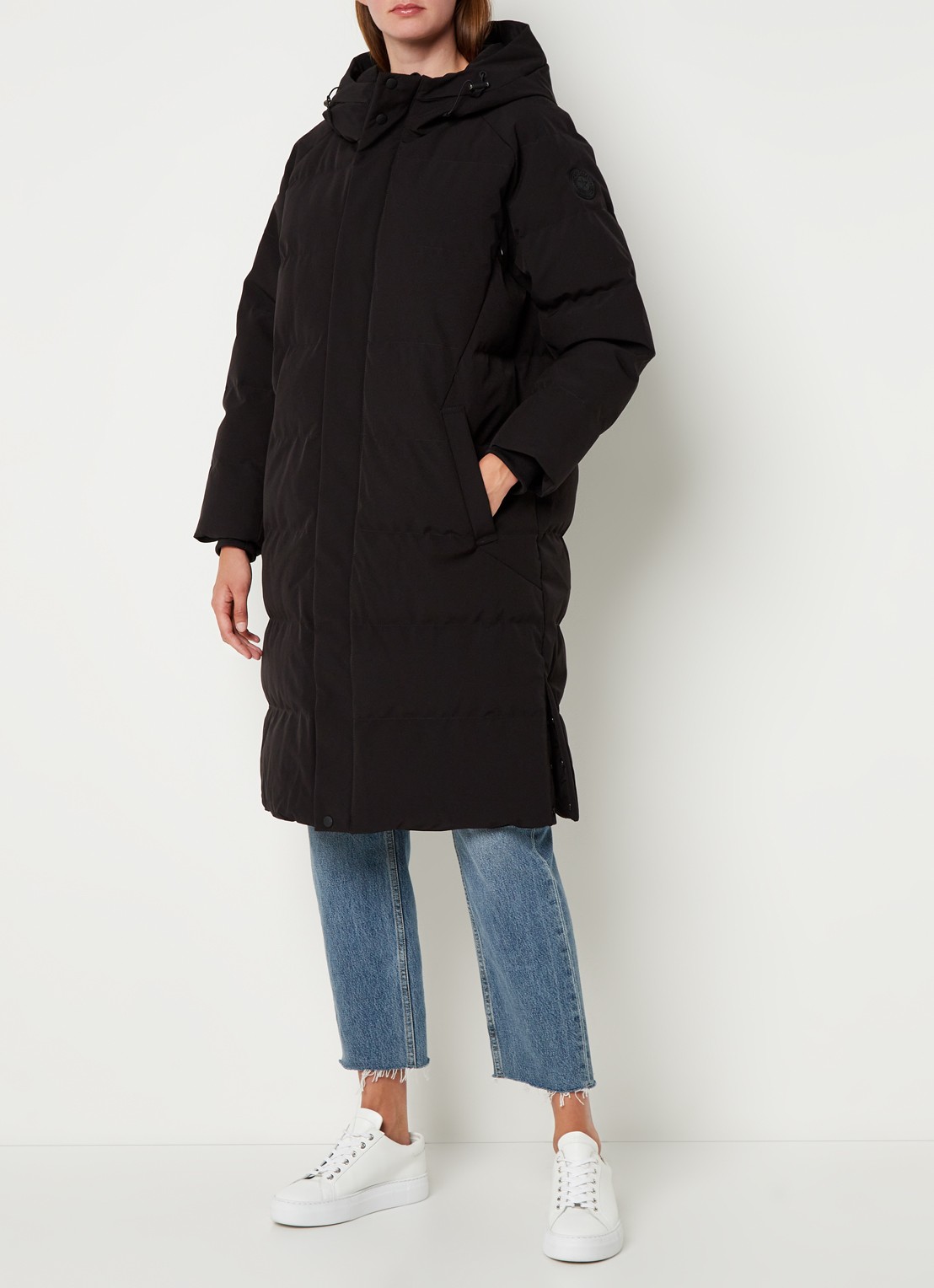 Airforce Janet gewatteerde parka van  polyester - detail 4 zwart