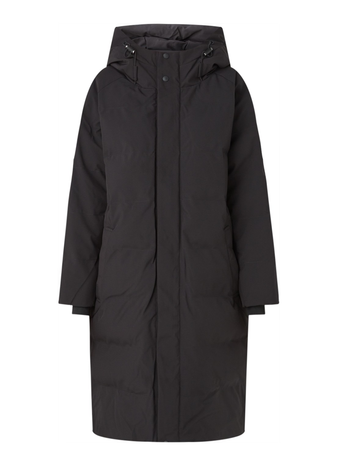 Airforce Janet gewatteerde parka van  polyester - voorkant zwart
