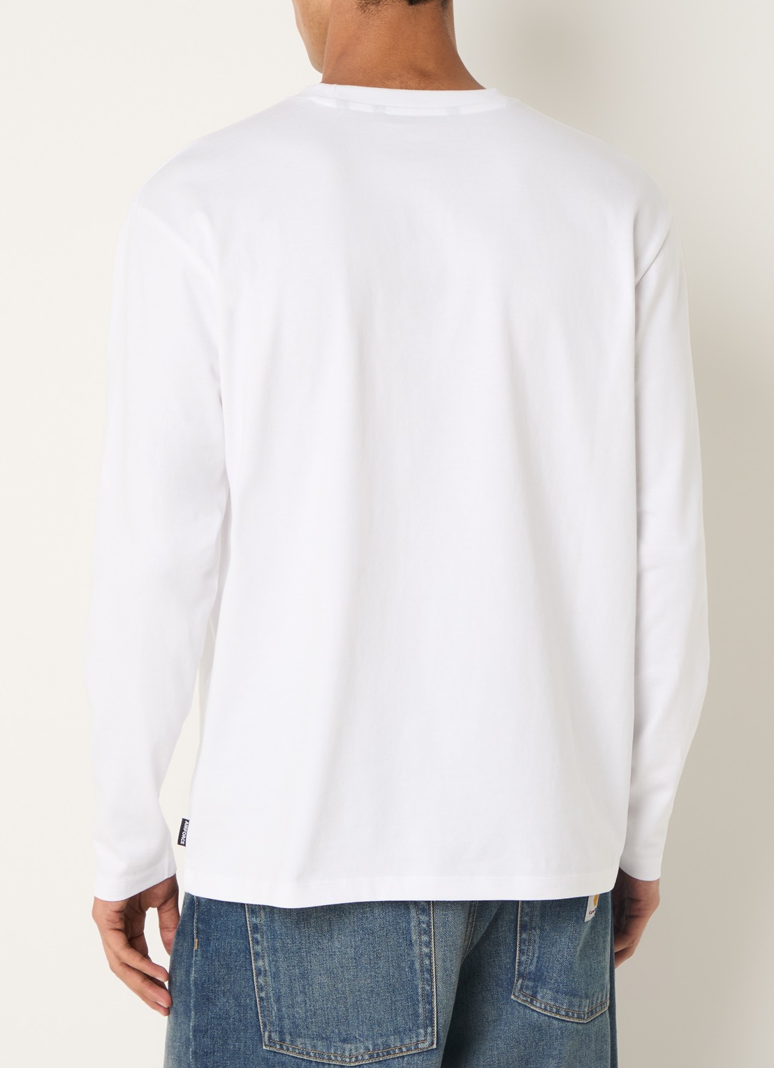 Airforce Longsleeve met logo - achterkant 4 wit