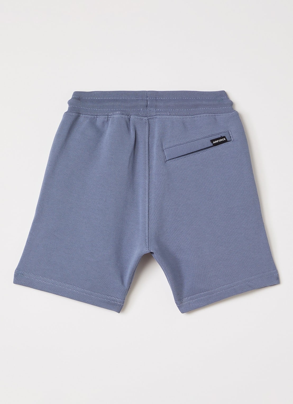 Airforce Loose fit korte joggingbroek - voorkant 4 staalblauw