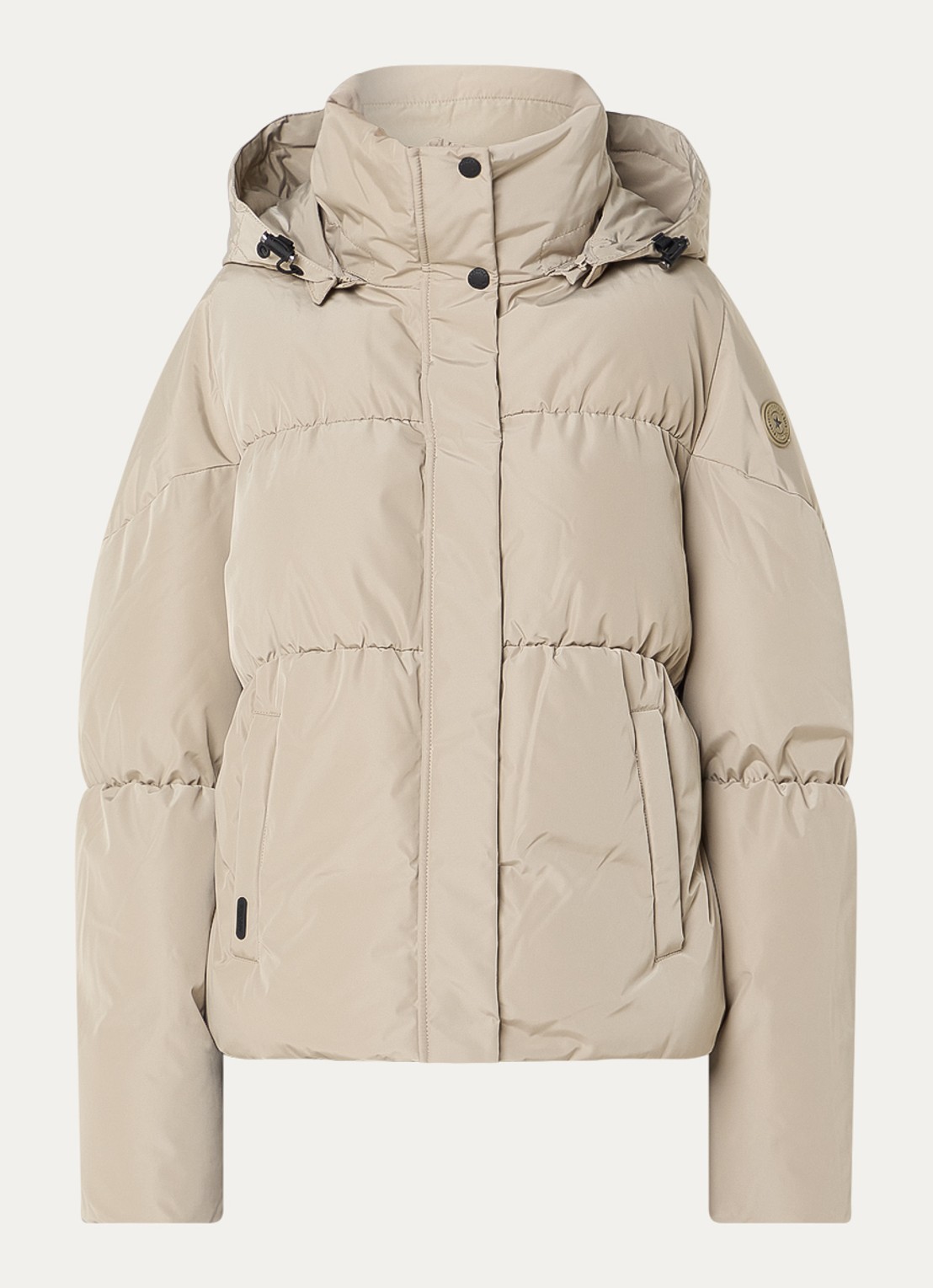 Airforce Maya puffer jack met steekzakken - voorkant 3 creme