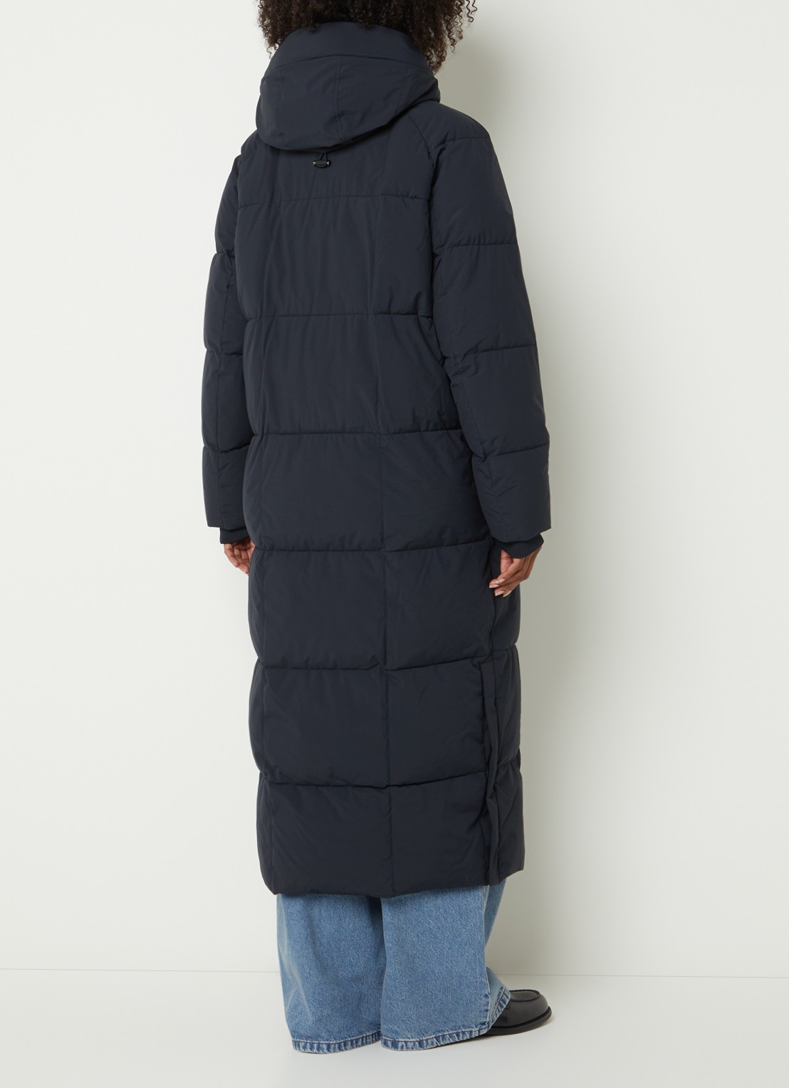 Airforce Nia gewatteerde parka met steekzakken - achterkant donkerblauw