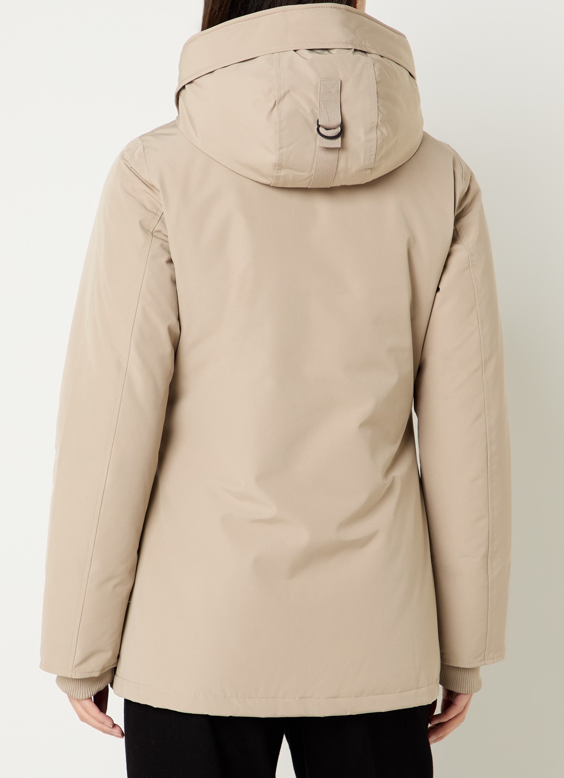 Airforce Parka met capuchon en steekzakken - achterkant 3 beige