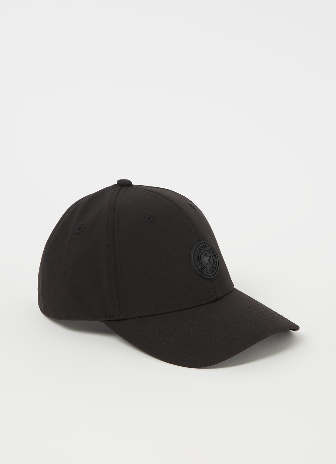 Airforce Pet met logo  - voorkant 2 zwart