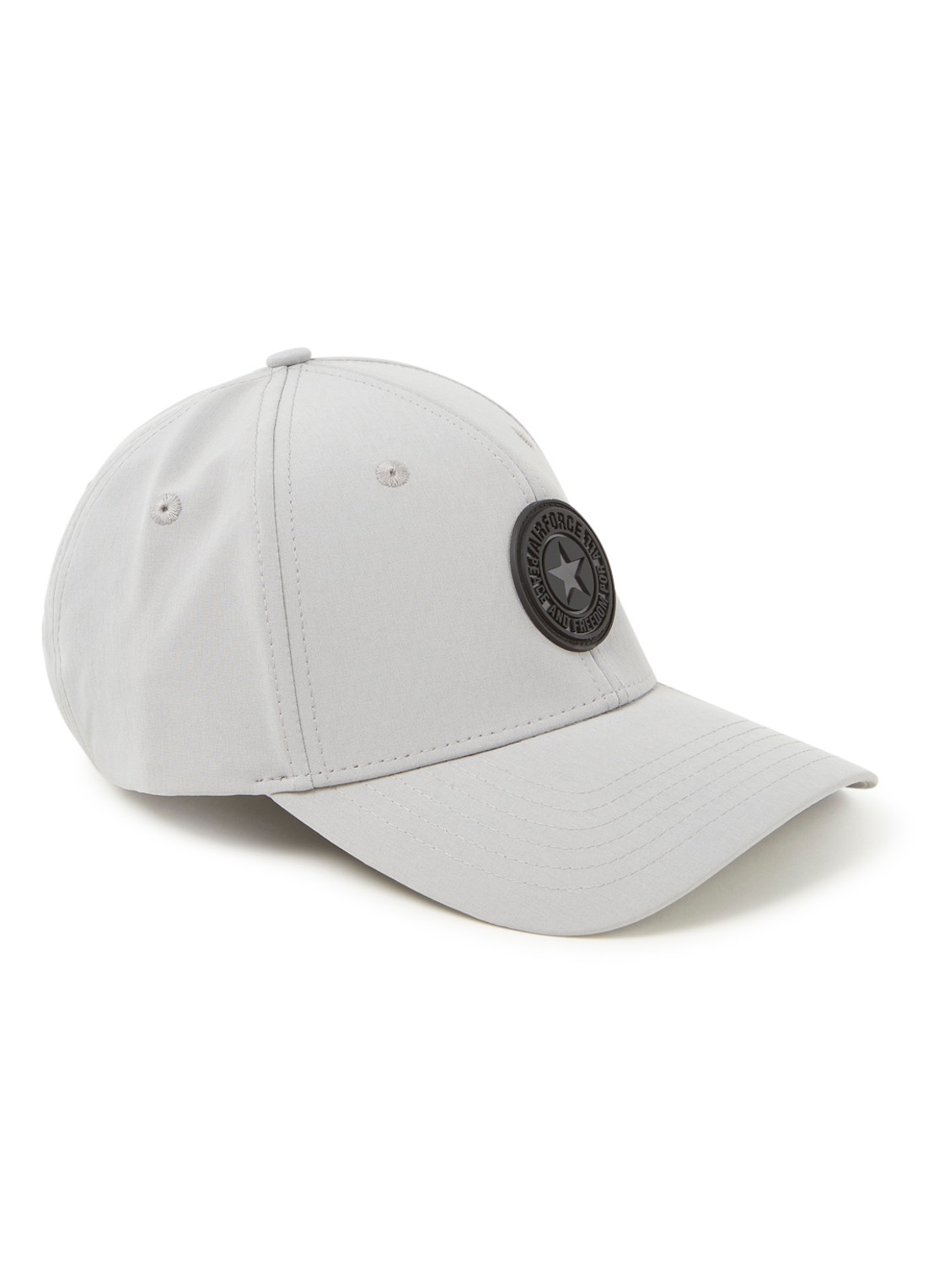 Airforce Pet met logo - voorkant 2 lichtgrijs