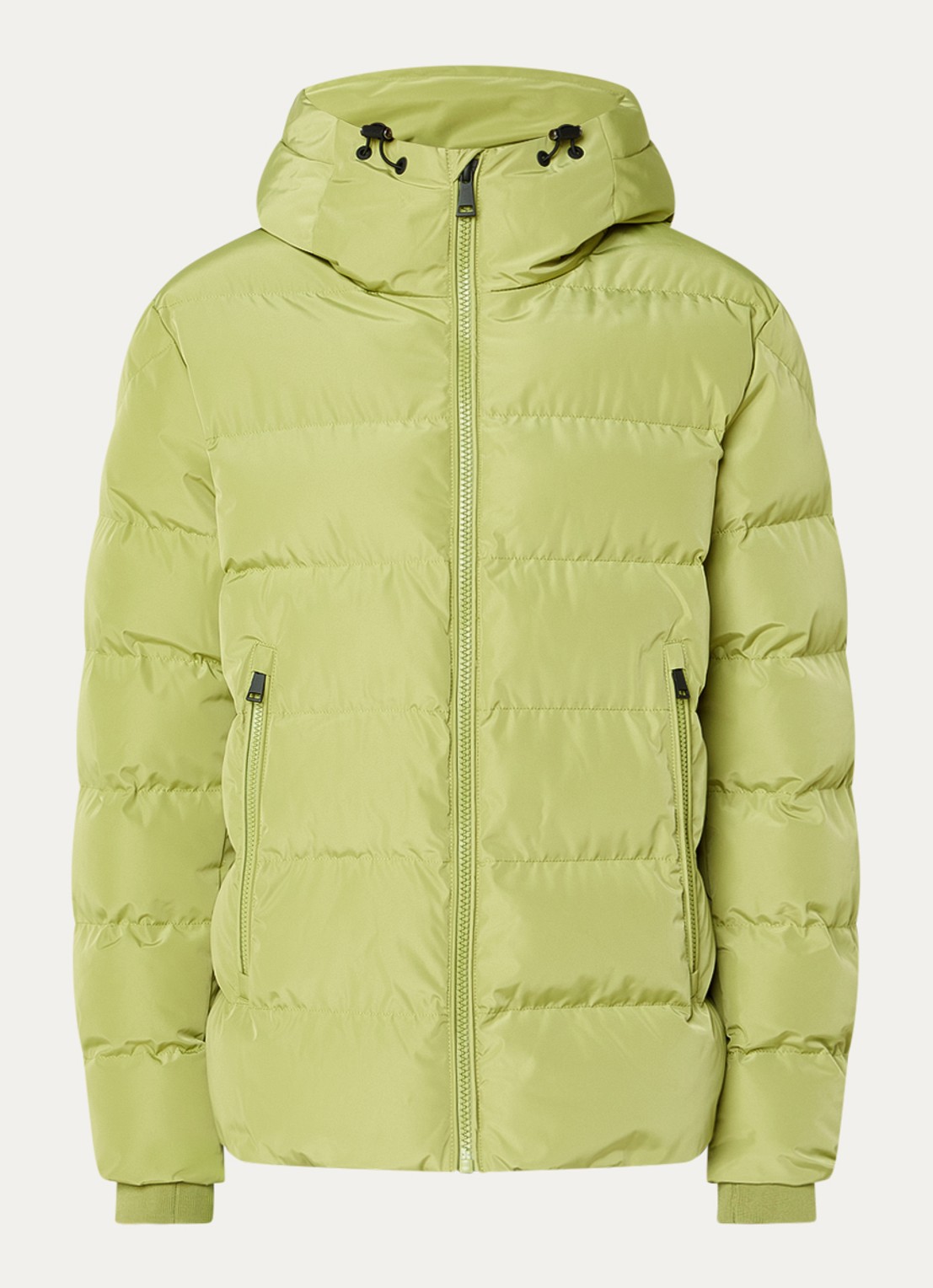 Airforce Robin puffer jack met capuchon - voorkant 2 mosgroen
