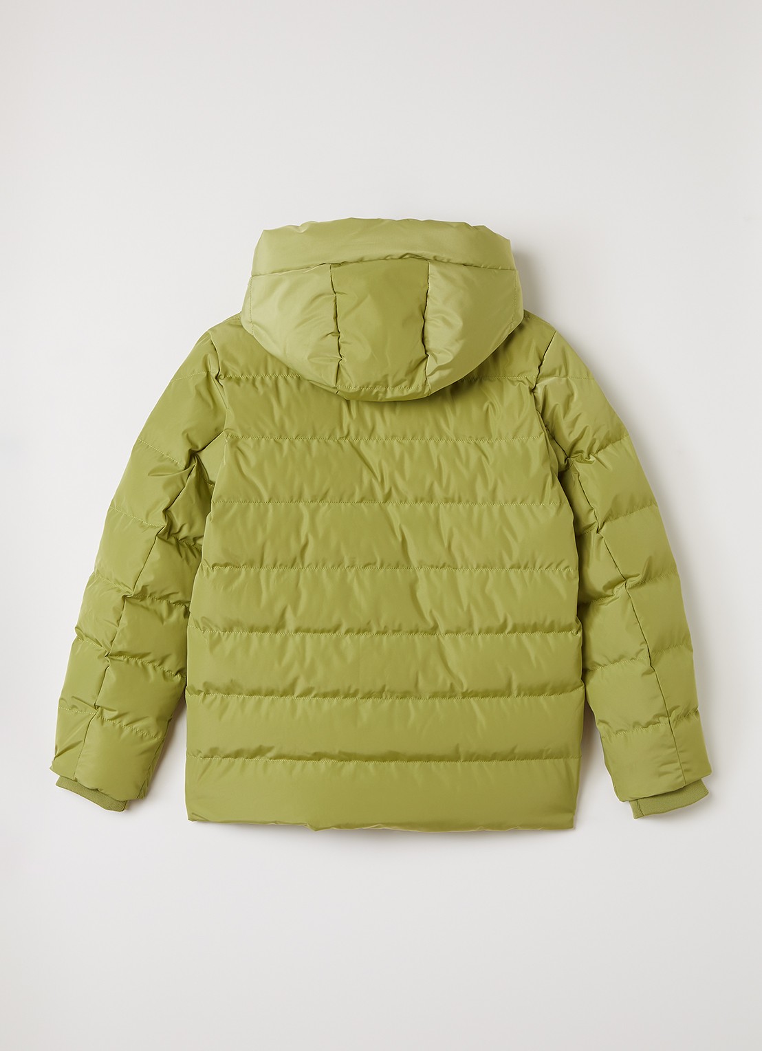 Airforce Robin puffer jack met capuchon - achterkant 3 mosgroen