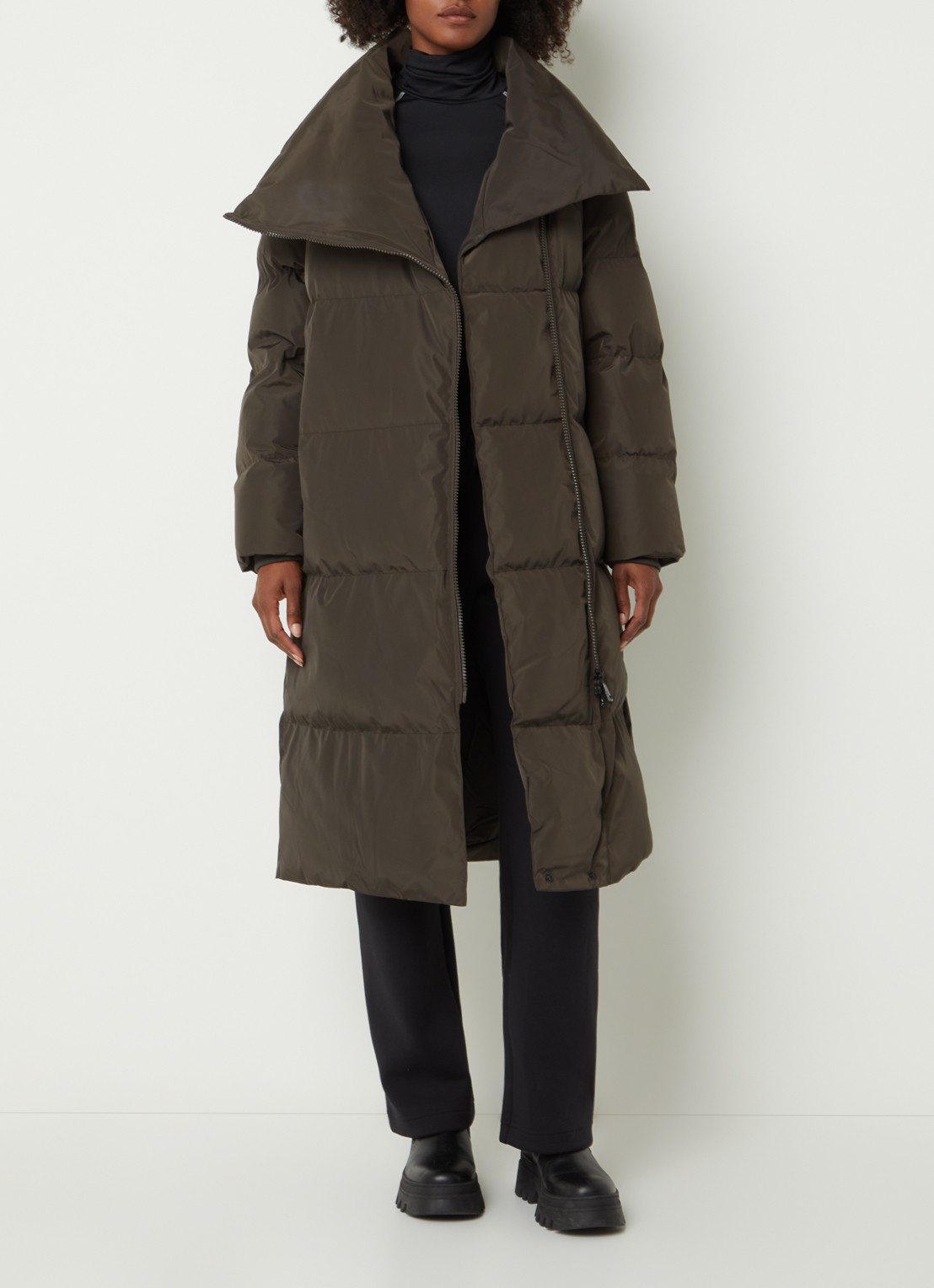 Airforce Ruby parka met steekzakken - voorkant 4 bronsgroen