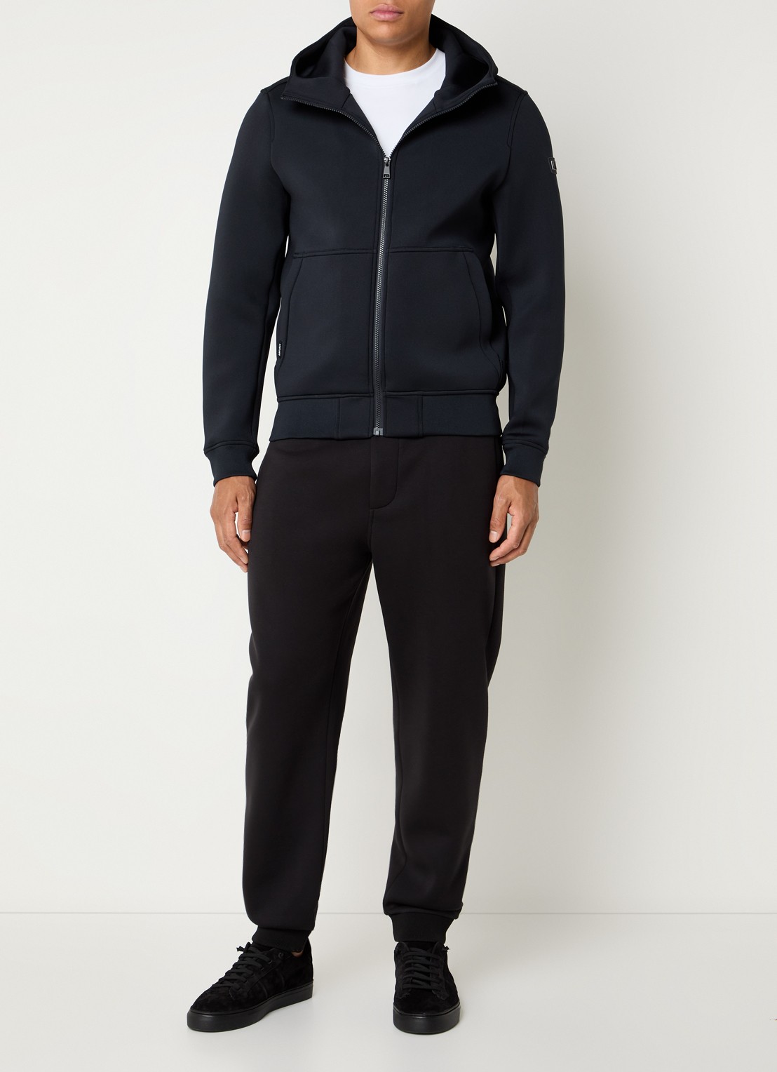 Airforce Scuba jack met capuchon en steekzakken - voorkant 5 donkerblauw