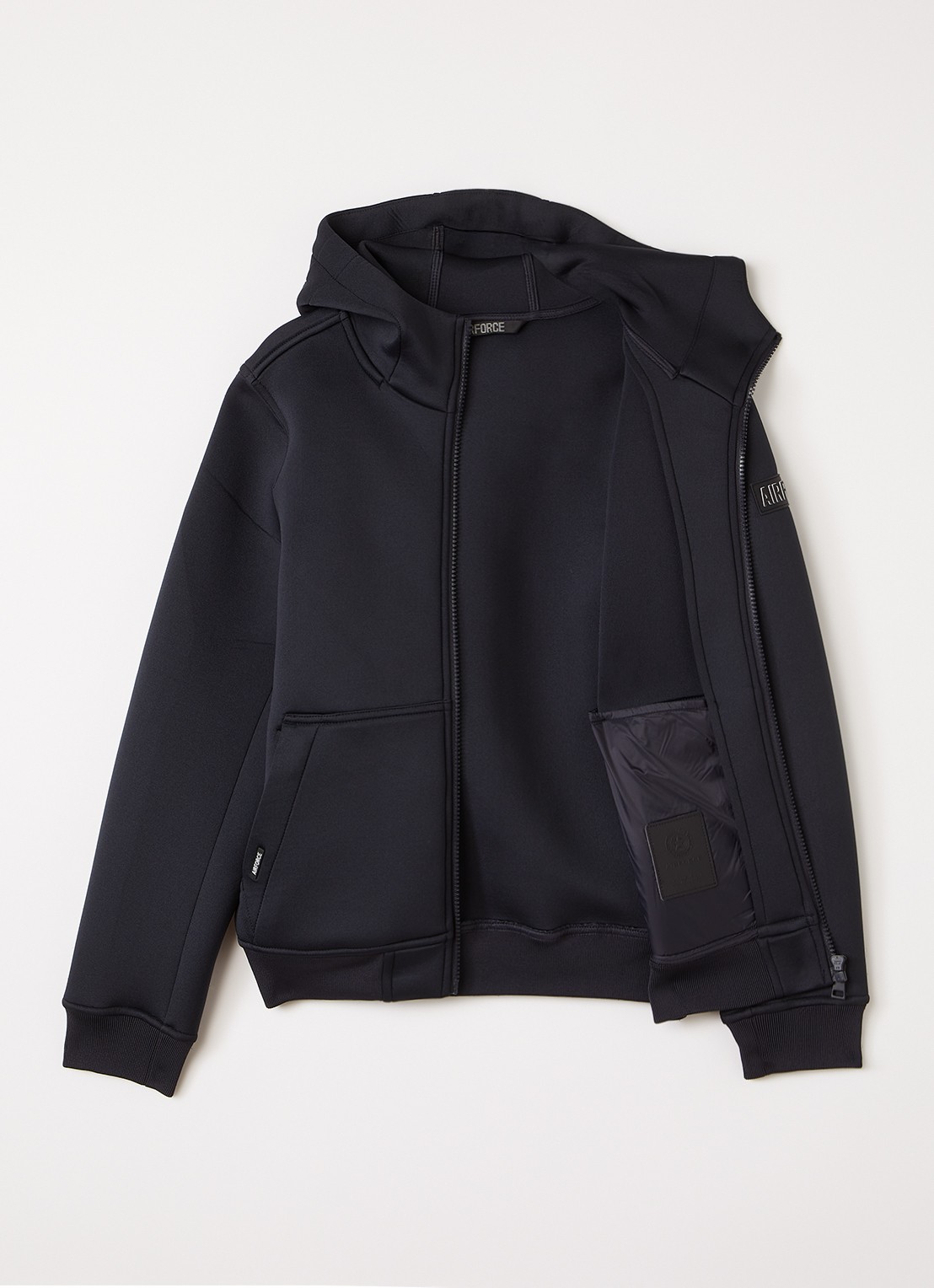 Airforce Scuba sweatvest met steekzakken - voorkant 2 donkerblauw