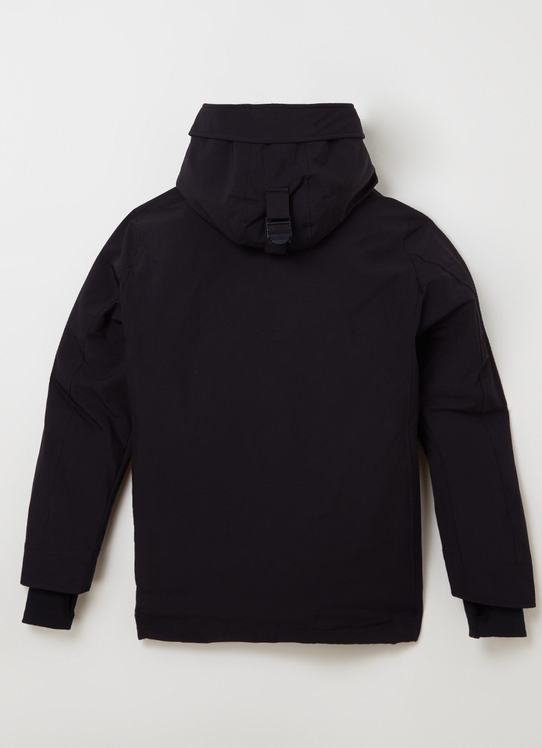 Airforce Snow gewatteerde parka met capuchon  - achterkant zwart