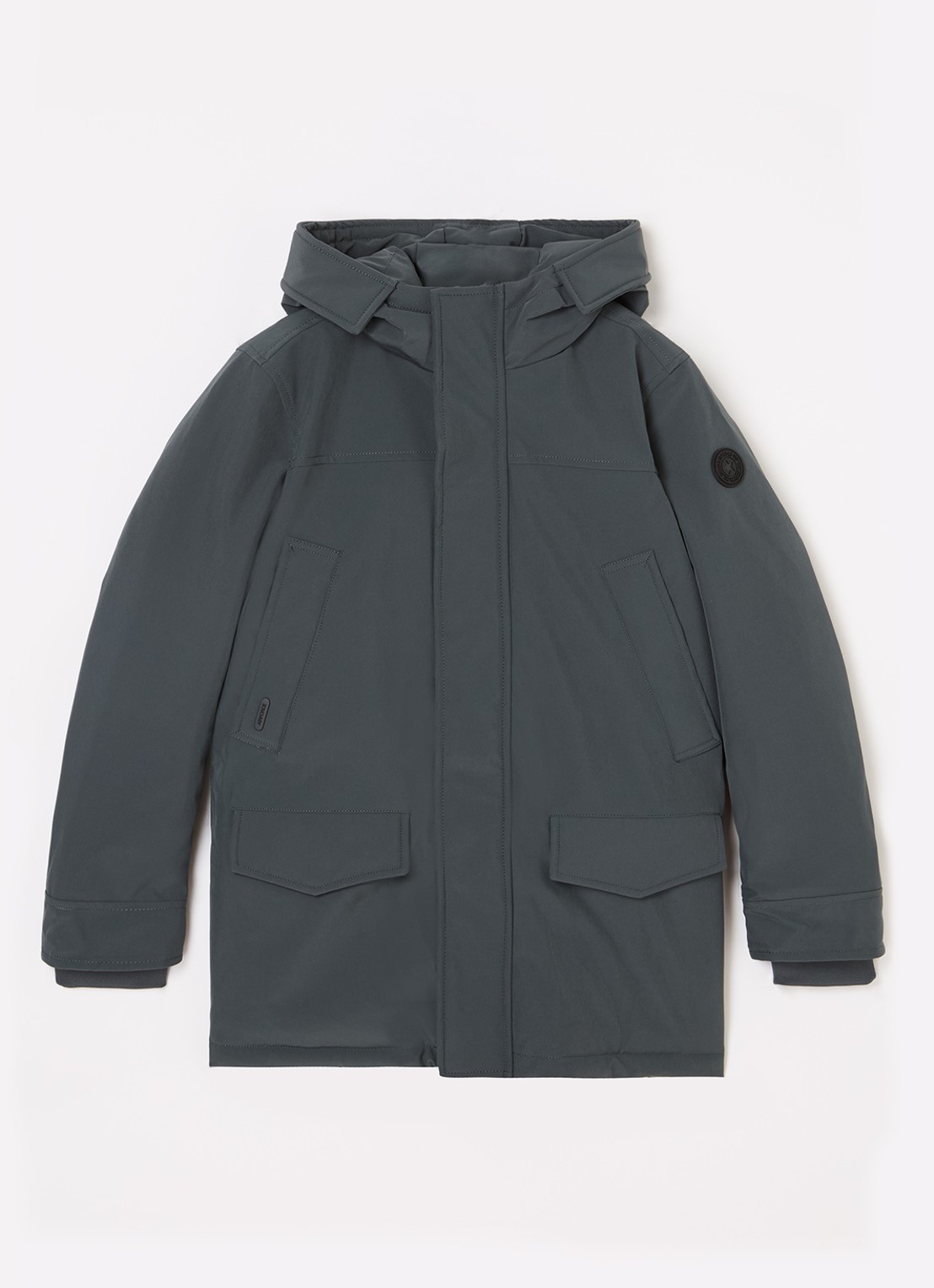 Airforce Snow gewatteerde parka met capuchon  - voorkant 2 olijfgroen