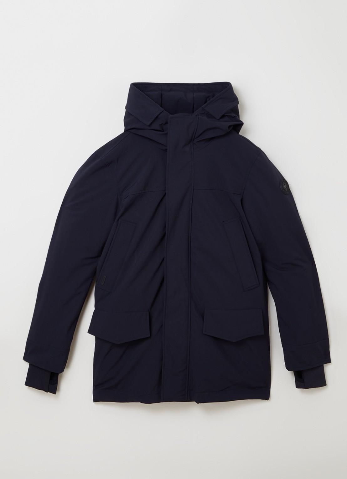 Airforce Snow gewatteerde parka met capuchon  - voorkant donkerblauw
