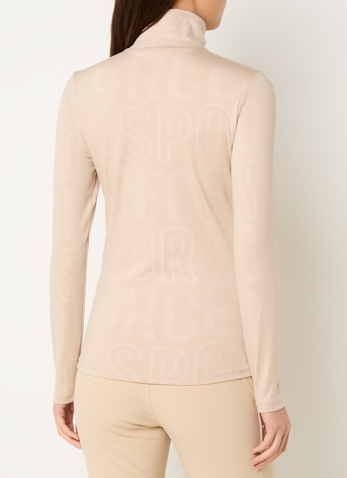 Airforce Squaw Vally skipully met logoprint - achterkant beige
