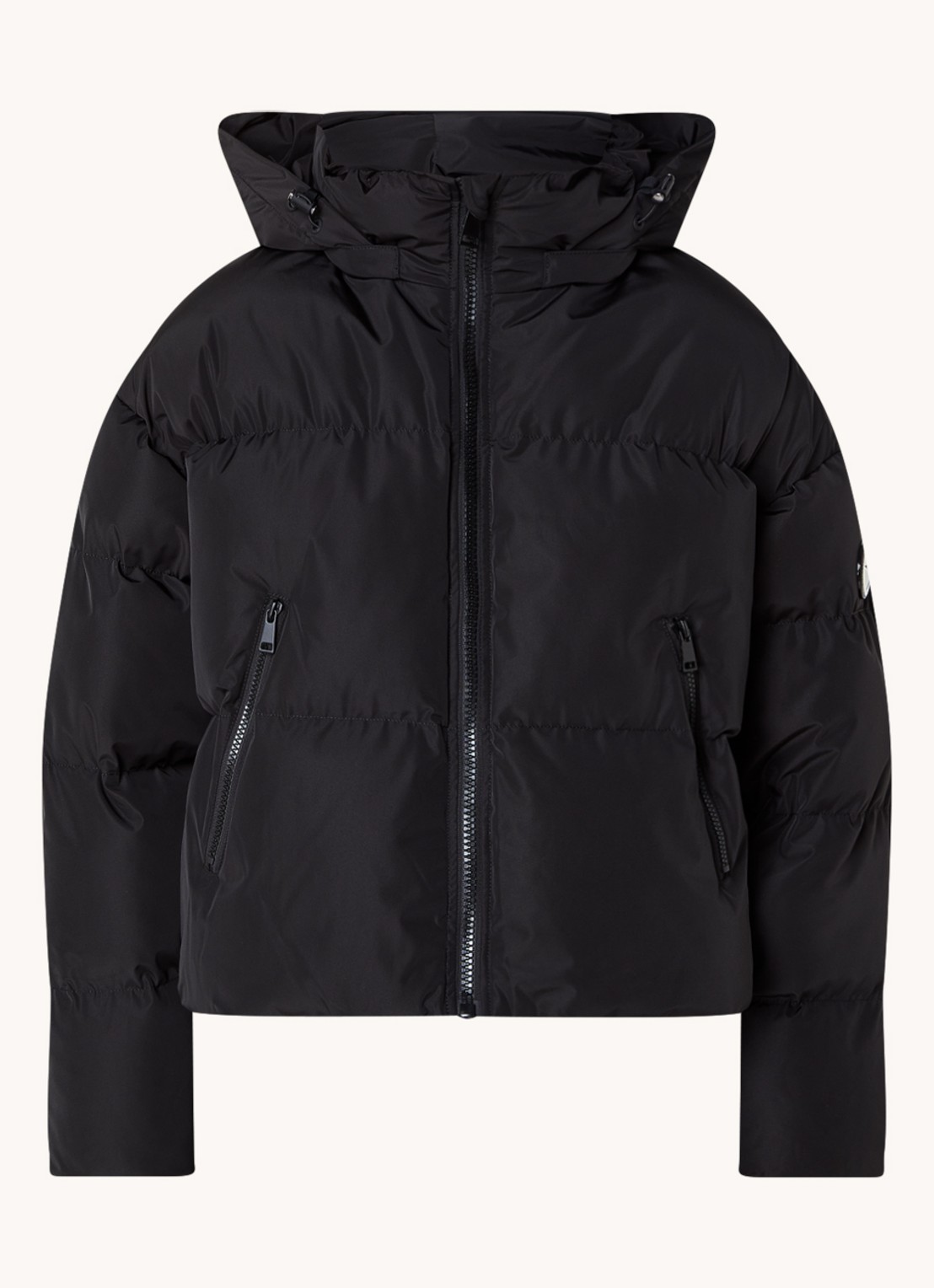 Airforce Sun Peaks ski-jas met afneembare capuchon en ritszakken - voorkant 2 zwart