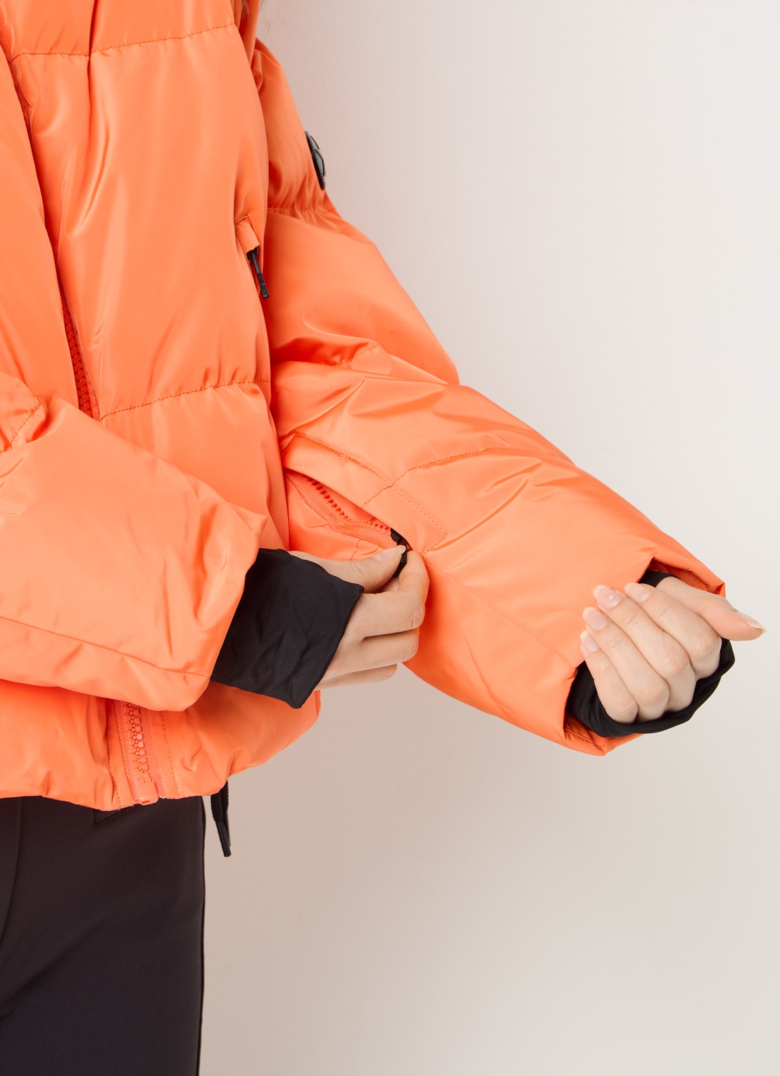 Airforce Sun Peaks ski-jas met afneembare capuchon en ritszakken - detail 2 oranje