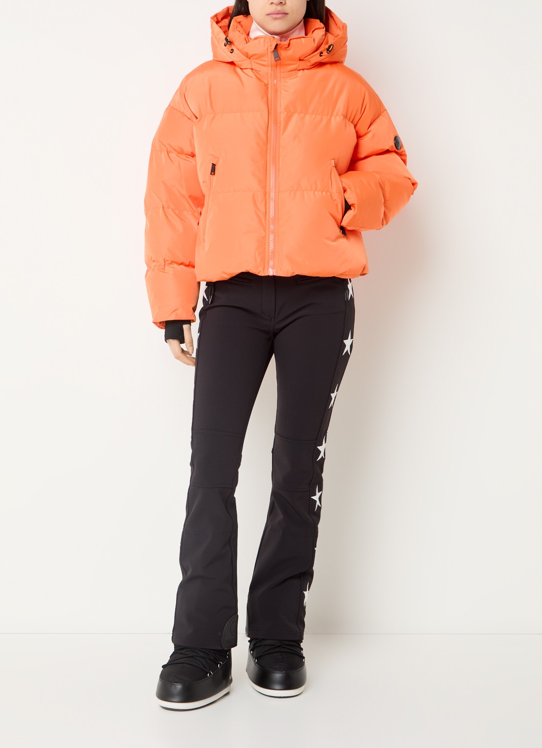 Airforce Sun Peaks ski-jas met afneembare capuchon en ritszakken - voorkant 5 oranje