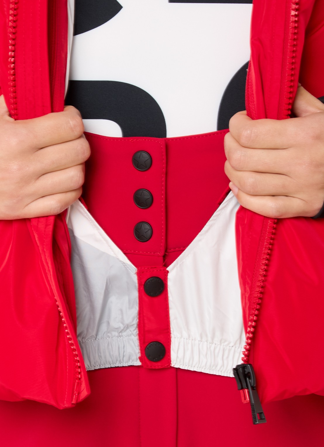 Airforce Sun Peaks ski-jas met afneembare capuchon en ritszakken - detail 6 rood