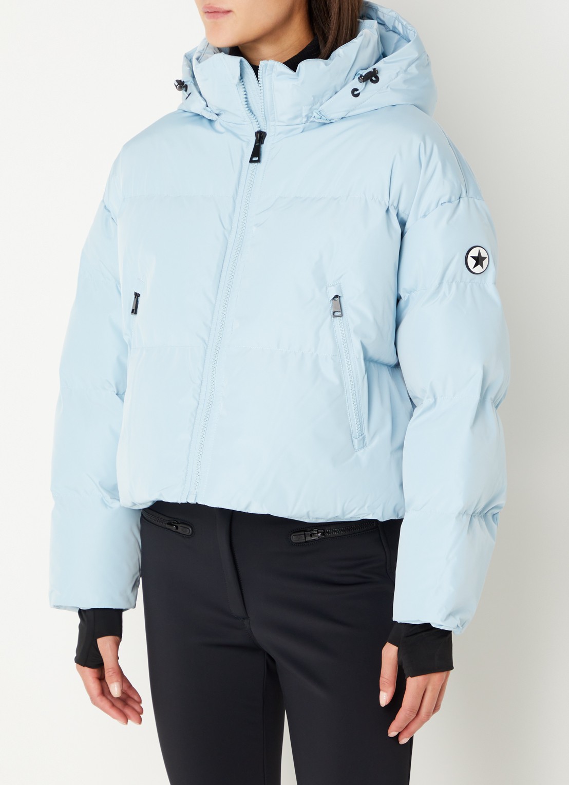 Airforce Sun Peaks ski-jas met afneembare capuchon en ritszakken - detail 3 lichtblauw