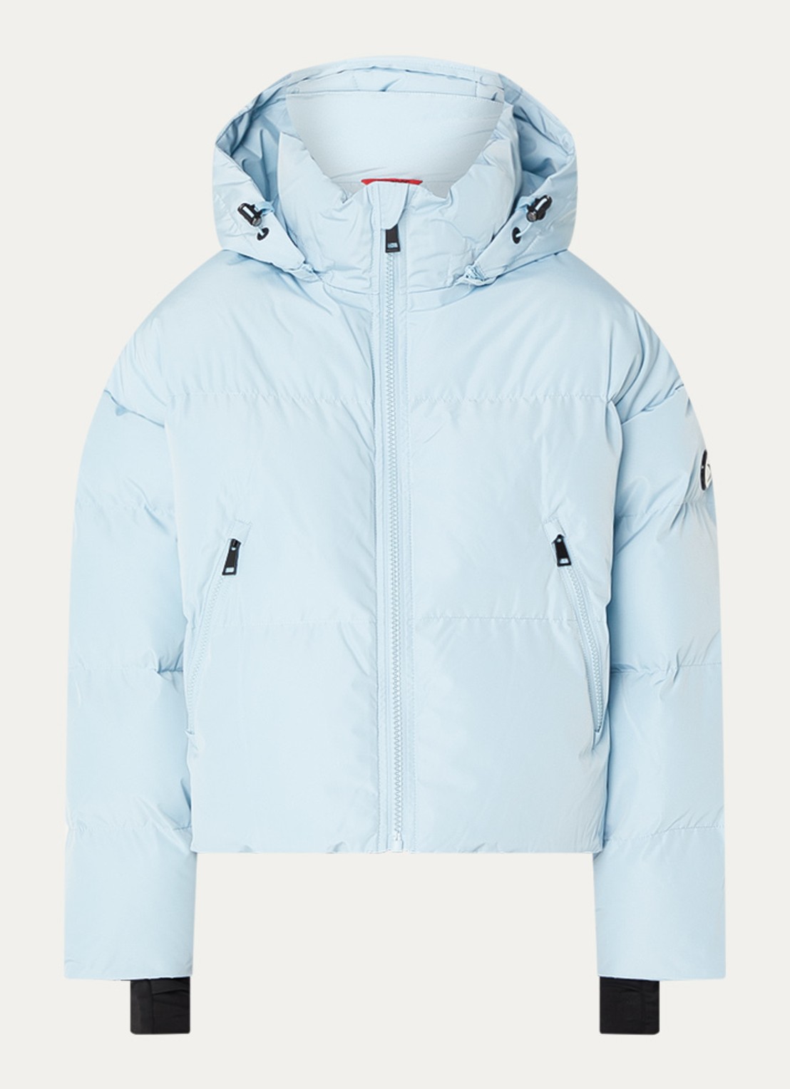 Airforce Sun Peaks ski-jas met afneembare capuchon en ritszakken - voorkant lichtblauw