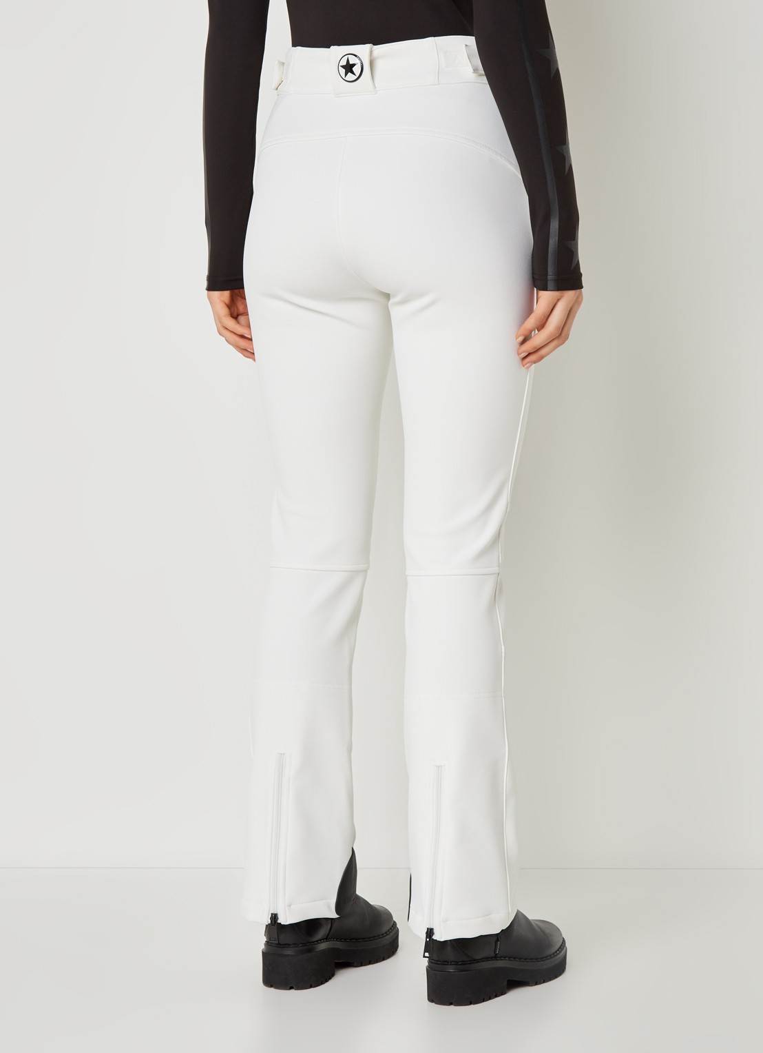 Airforce Sundance Mountain high waist flared fit skibroek met ritszakken - achterkant wit