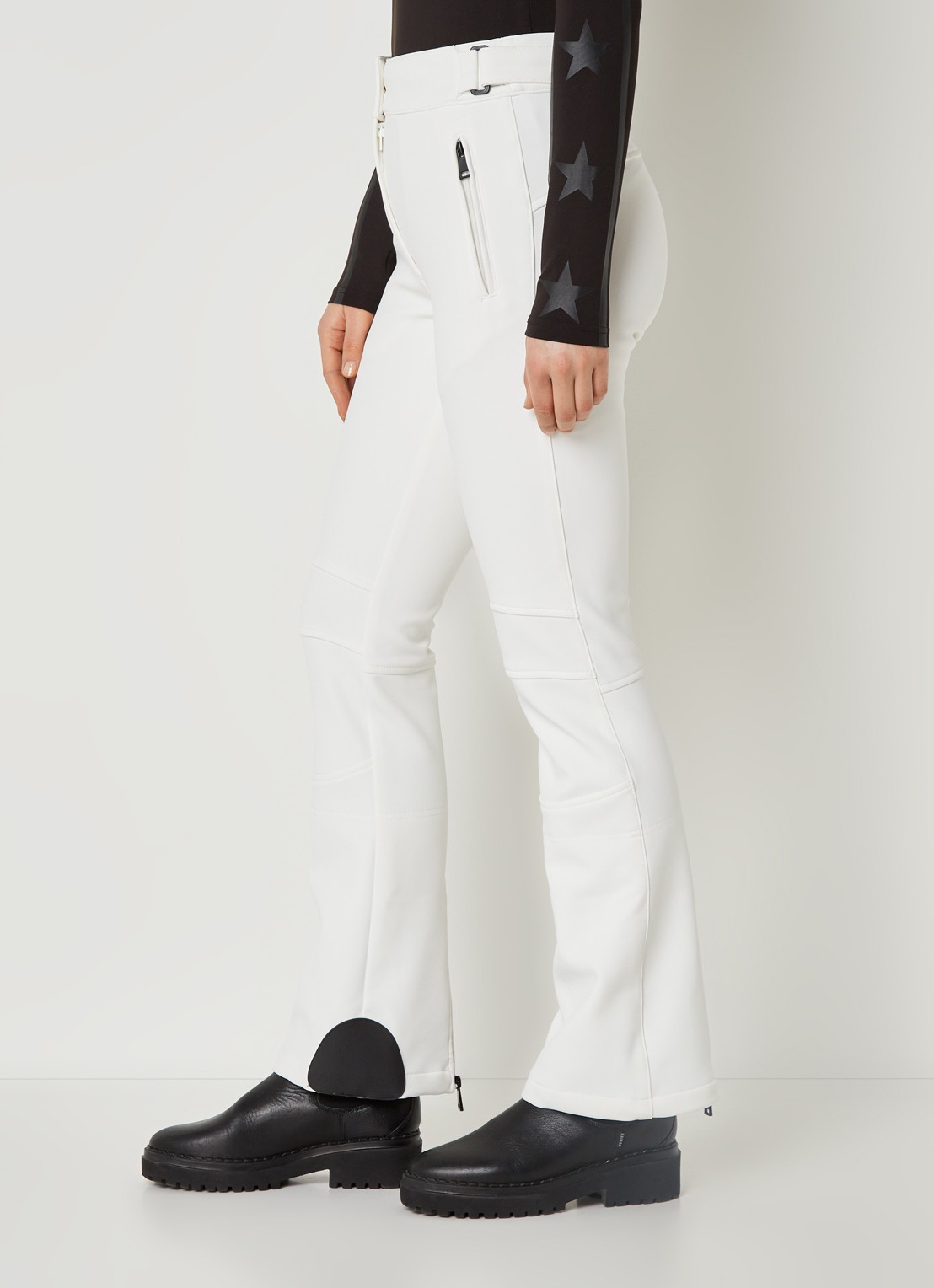 Airforce Sundance Mountain high waist flared fit skibroek met ritszakken - detail 5 wit