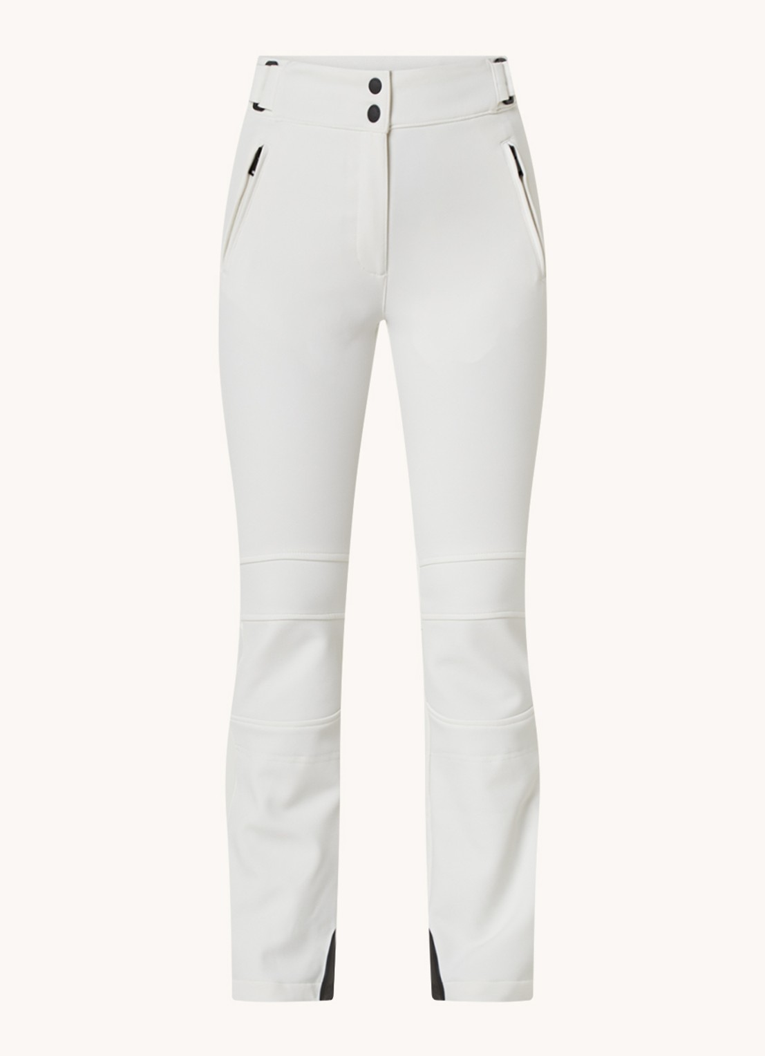 Airforce Sundance Mountain high waist flared fit skibroek met ritszakken - voorkant 2 wit