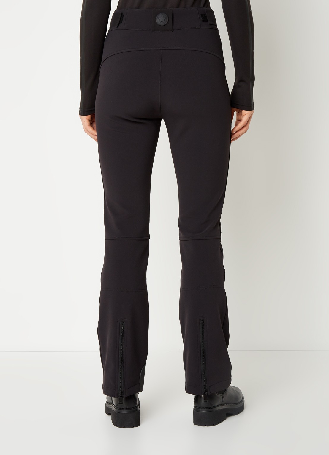 Airforce Sundance Mountain high waist flared fit skibroek met ritszakken - achterkant zwart