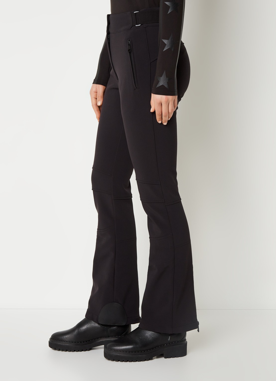 Airforce Sundance Mountain high waist flared fit skibroek met ritszakken - detail 5 zwart
