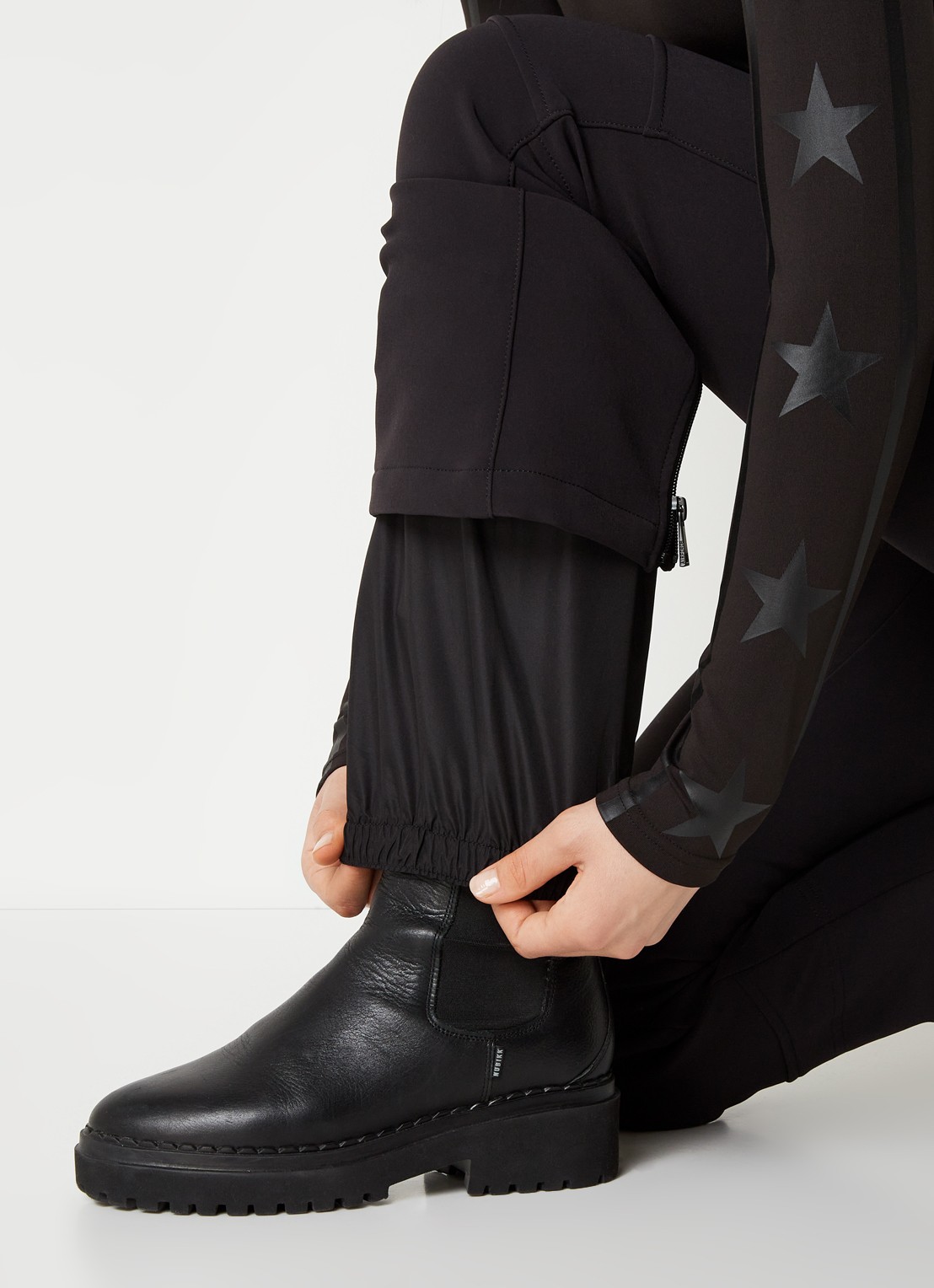 Airforce Sundance Mountain high waist flared fit skibroek met ritszakken - detail 6 zwart