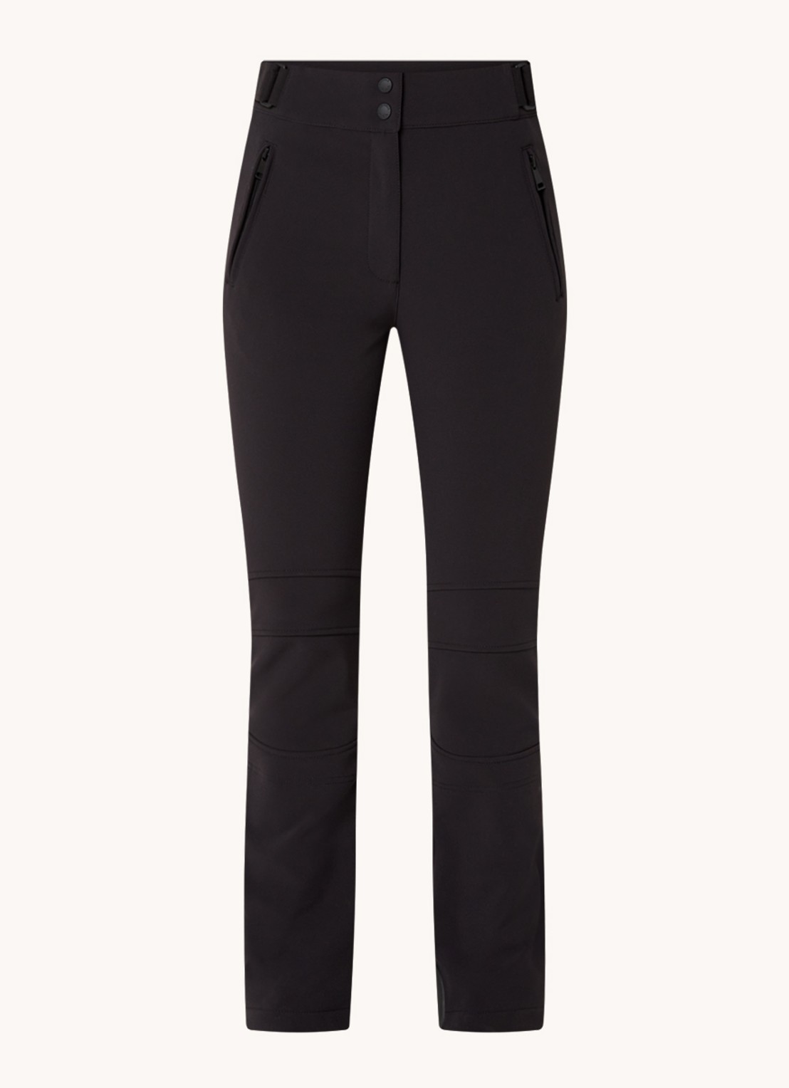 Airforce Sundance Mountain high waist flared fit skibroek met ritszakken - voorkant 2 zwart