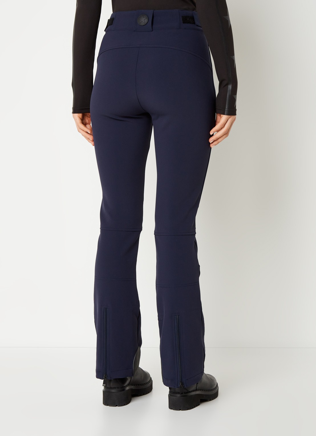 Airforce Sundance Mountain high waist flared fit skibroek met ritszakken - achterkant indigo