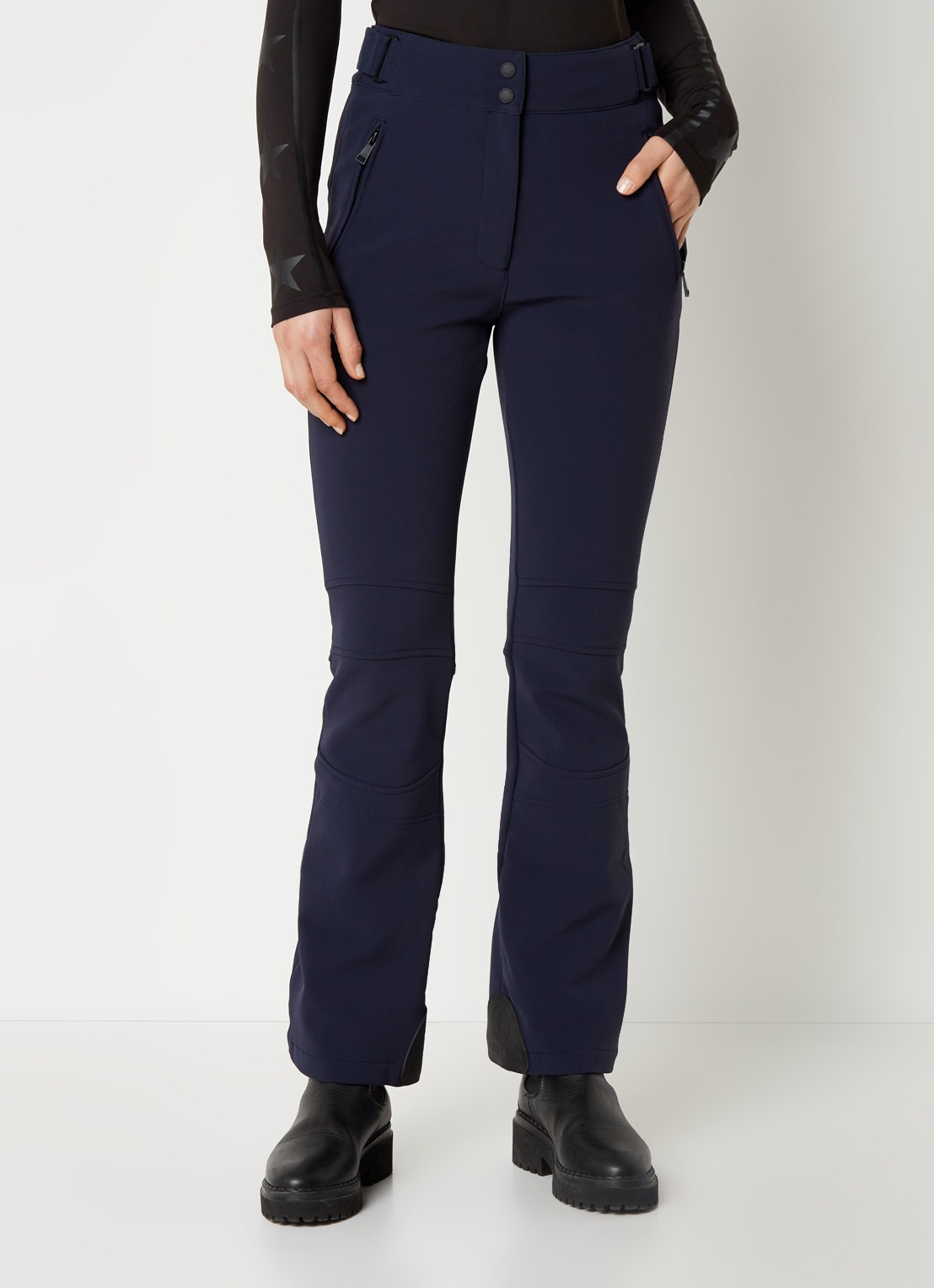 Airforce Sundance Mountain high waist flared fit skibroek met ritszakken - detail 4 indigo