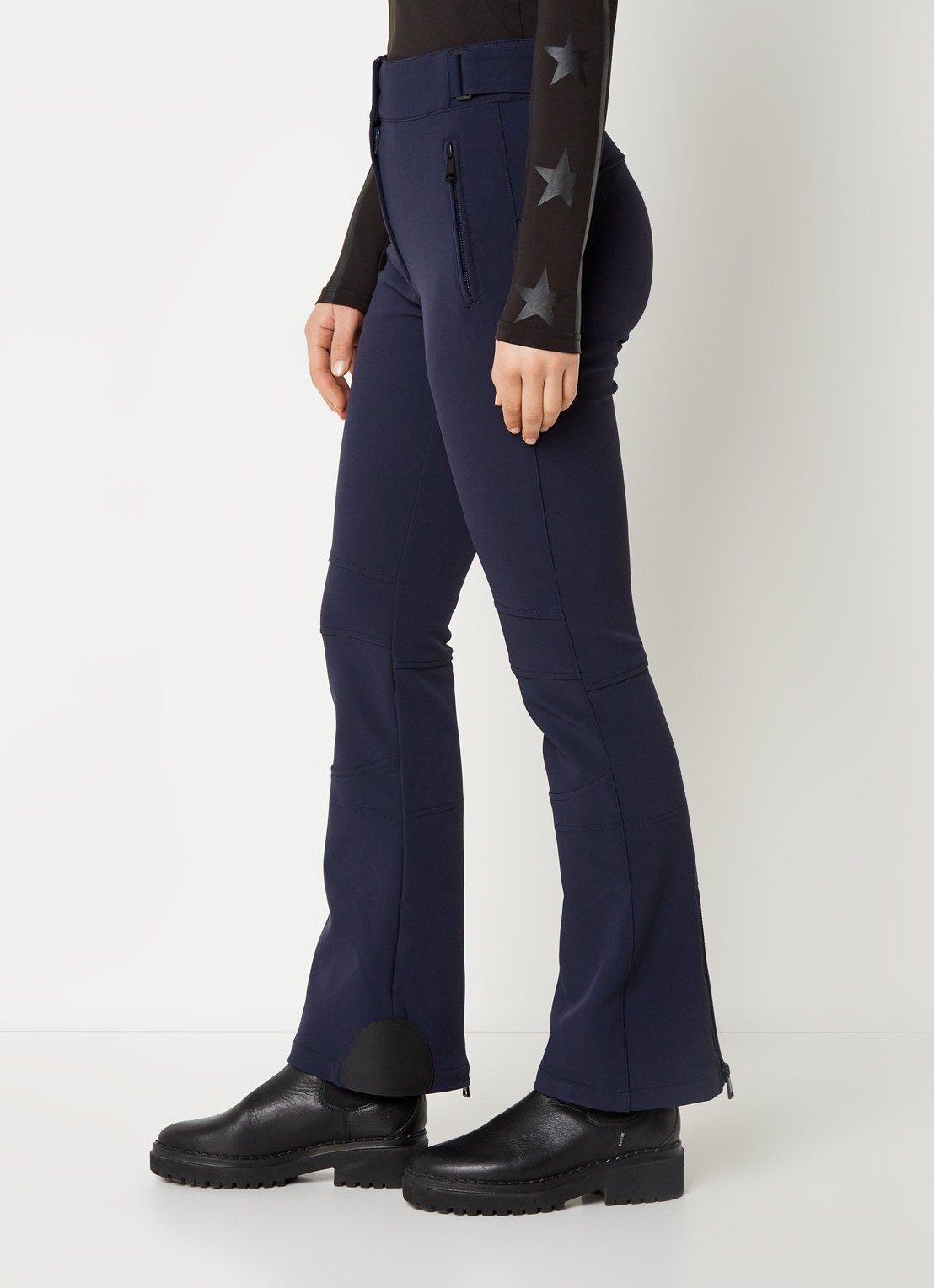 Airforce Sundance Mountain high waist flared fit skibroek met ritszakken - detail 5 indigo