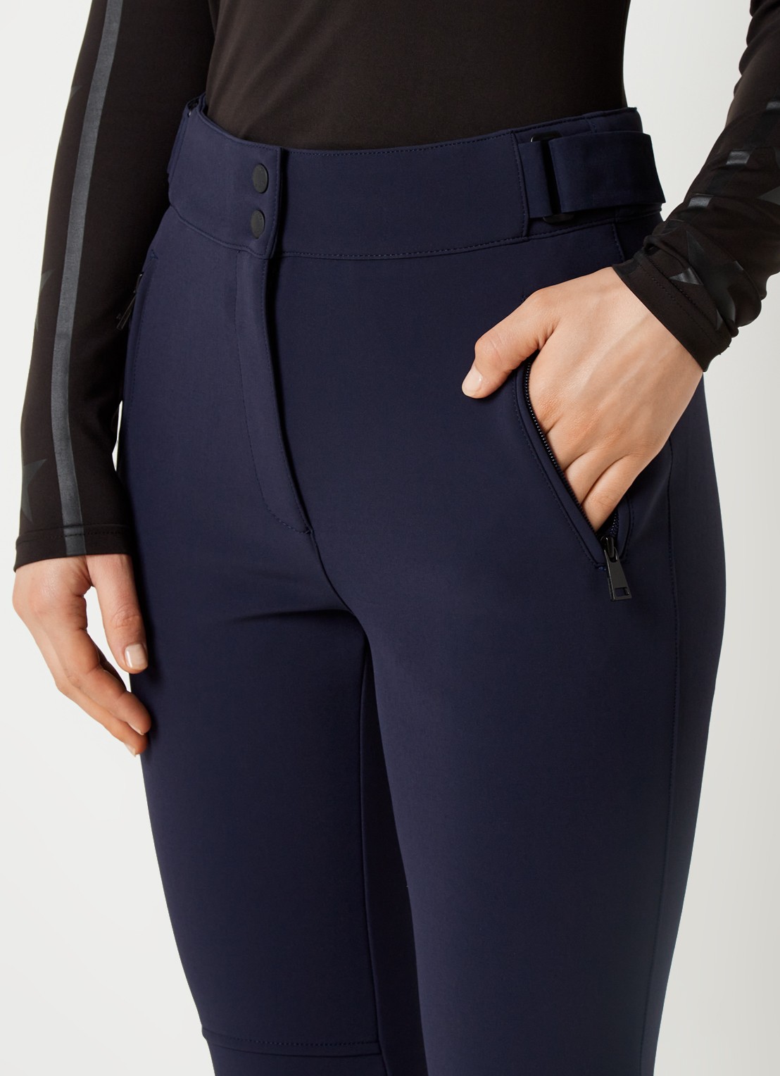 Airforce Sundance Mountain high waist flared fit skibroek met ritszakken - detail 7 indigo