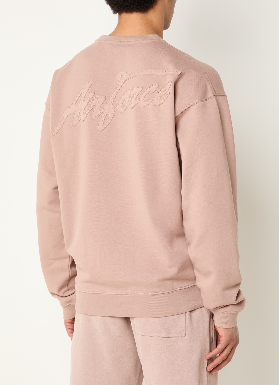 Airforce Sweater met logo- en backprint - detail 4 oudroze
