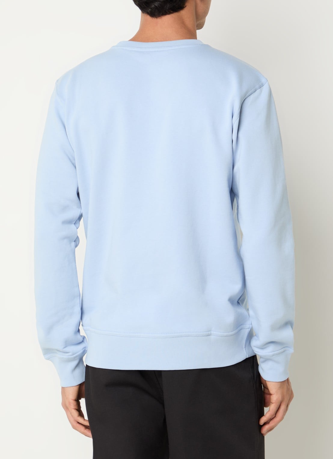 Airforce Sweater met logo - achterkant 2 blauwgrijs