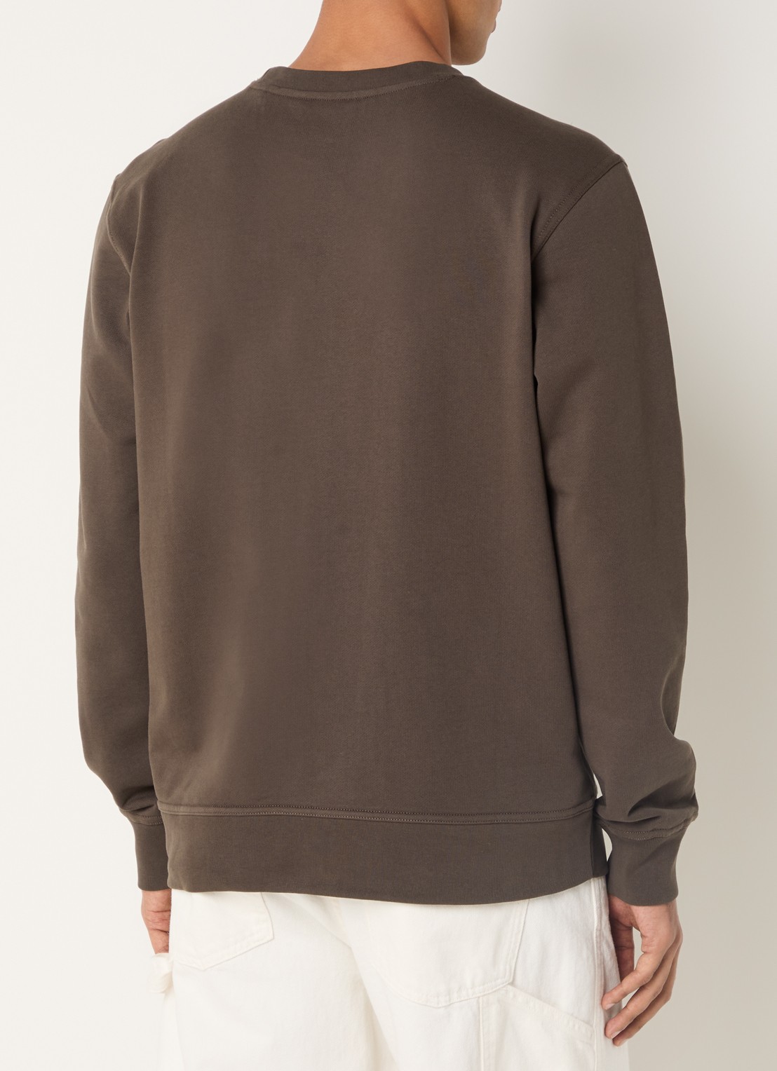 Airforce Sweater met logo - achterkant 2 lichtbruin