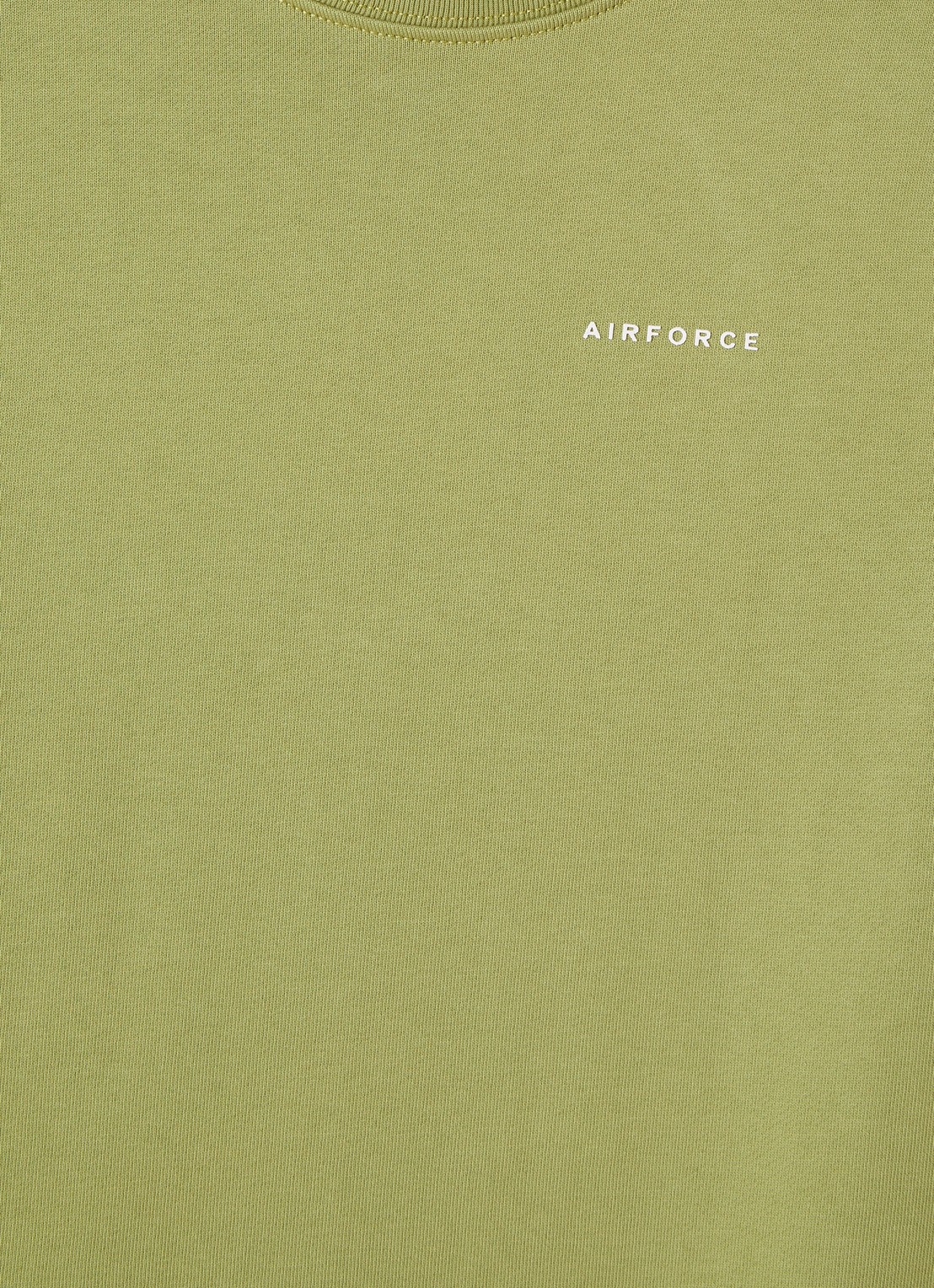 Airforce Sweater met logo - detail 3 lime