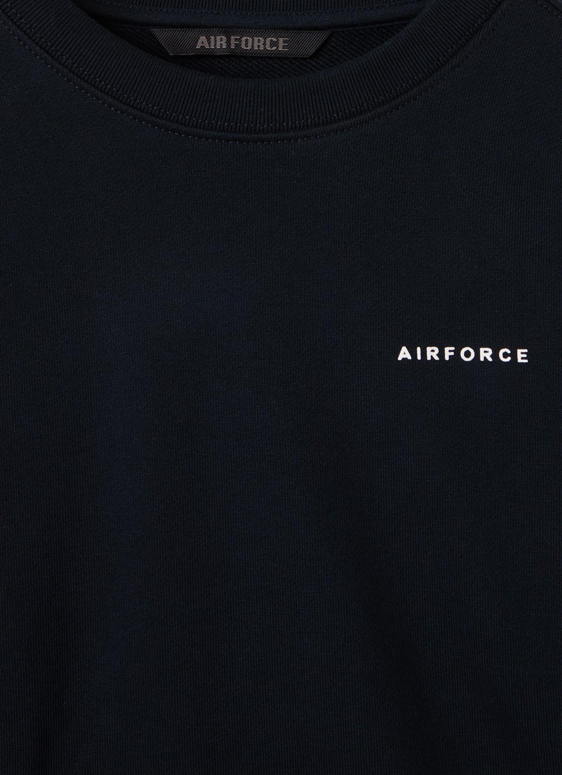 Airforce Sweater met logo - detail 3 donkerblauw