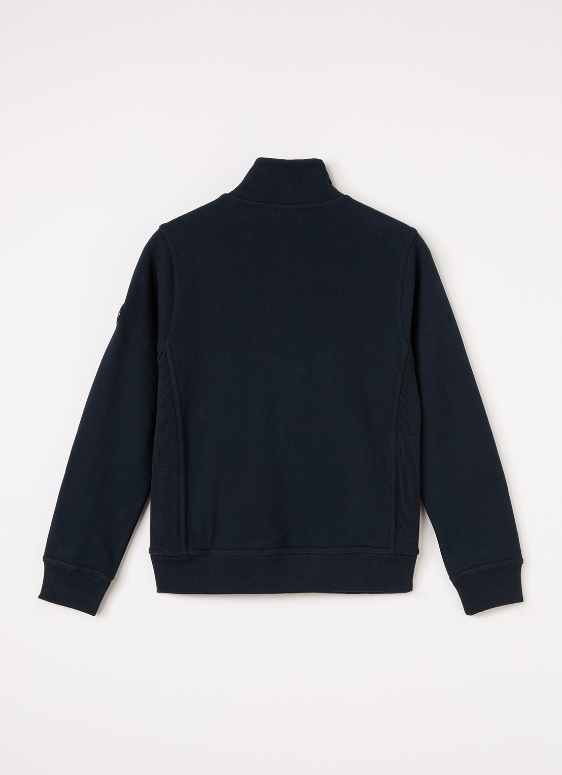 Airforce Sweater met opstaande kraag - voorkant 4 donkerblauw