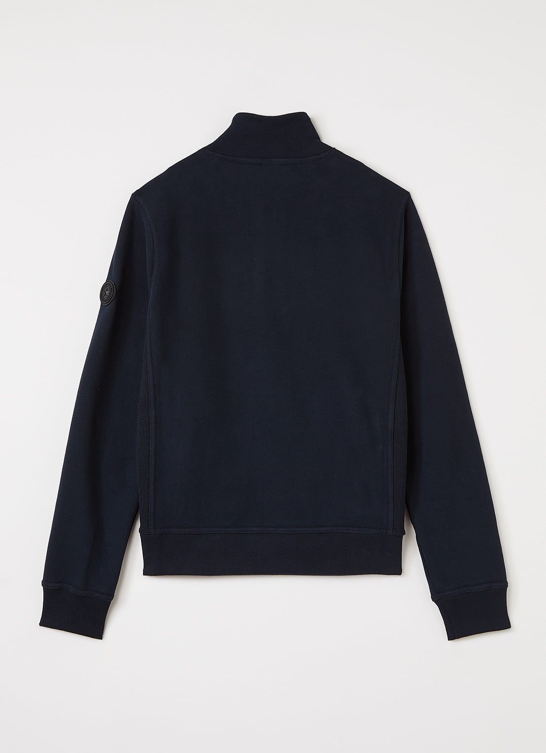 Airforce Sweater met opstaande kraag - voorkant 2 donkerblauw