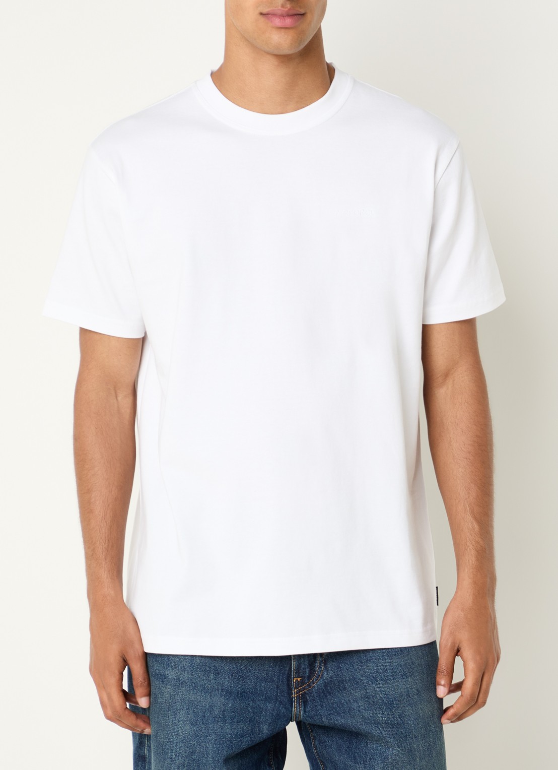 Airforce T-shirt met logo- en backprint - achterkant 3 wit